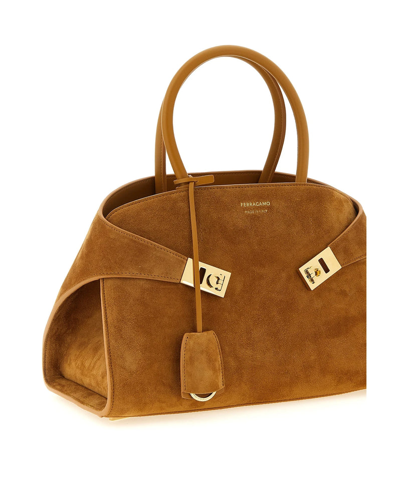 Ferragamo Satchel Bag in beige, Goat Leather — view 3