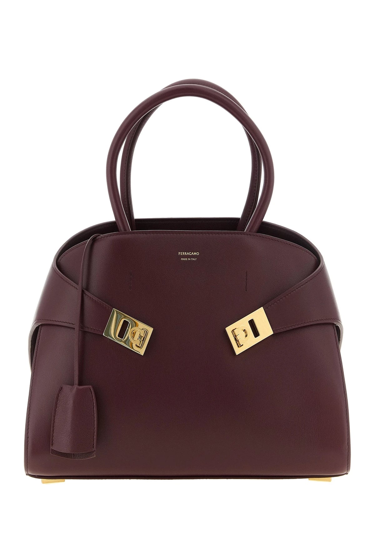 Ferragamo Satchel Bag in red, Calfskin Leather
