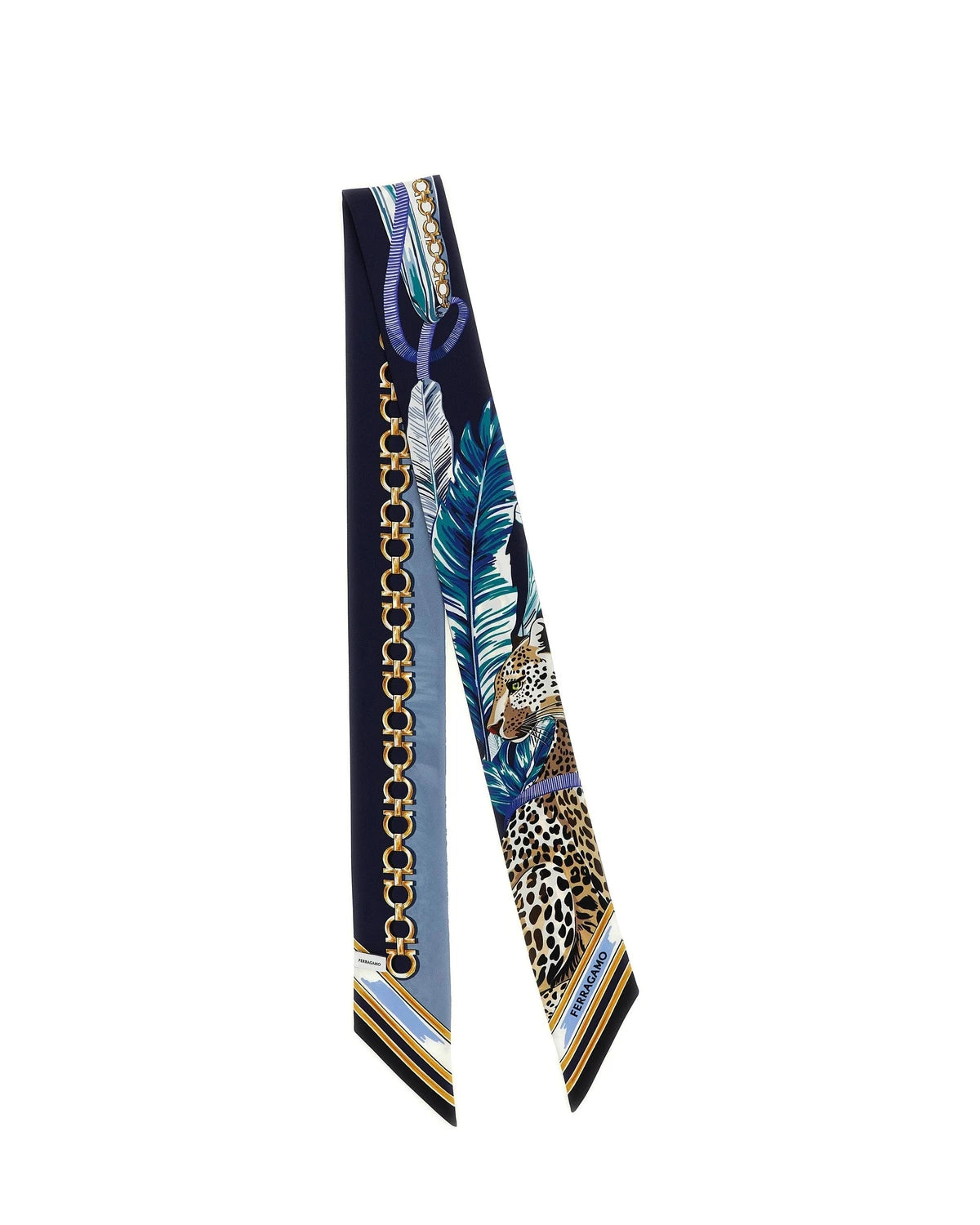 Ferragamo Scarves & Shawl in blue, Silk