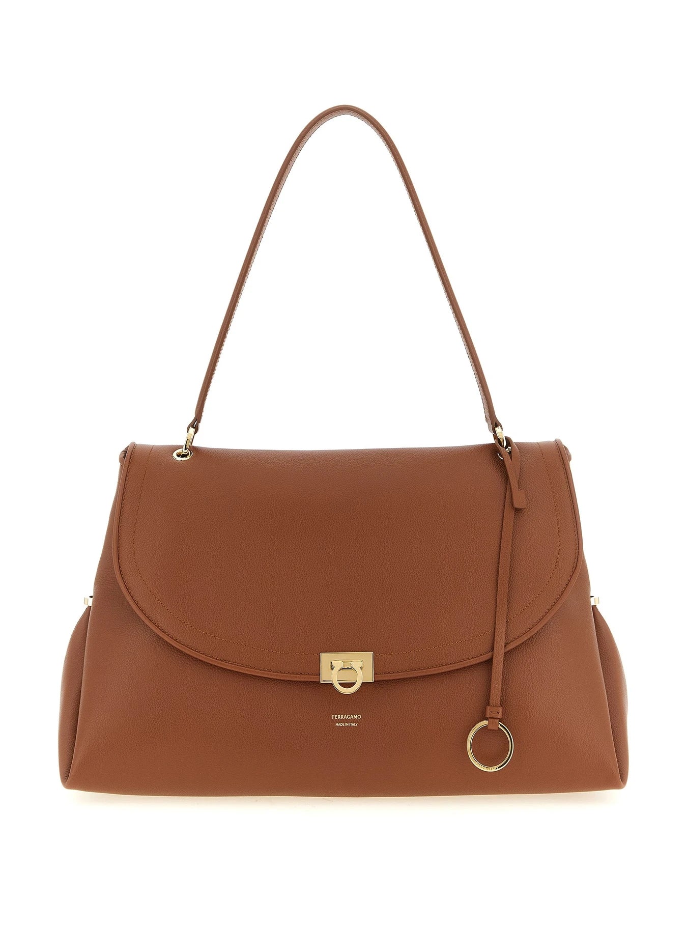 Ferragamo Shoulder Bag in brown, Calfskin Leather