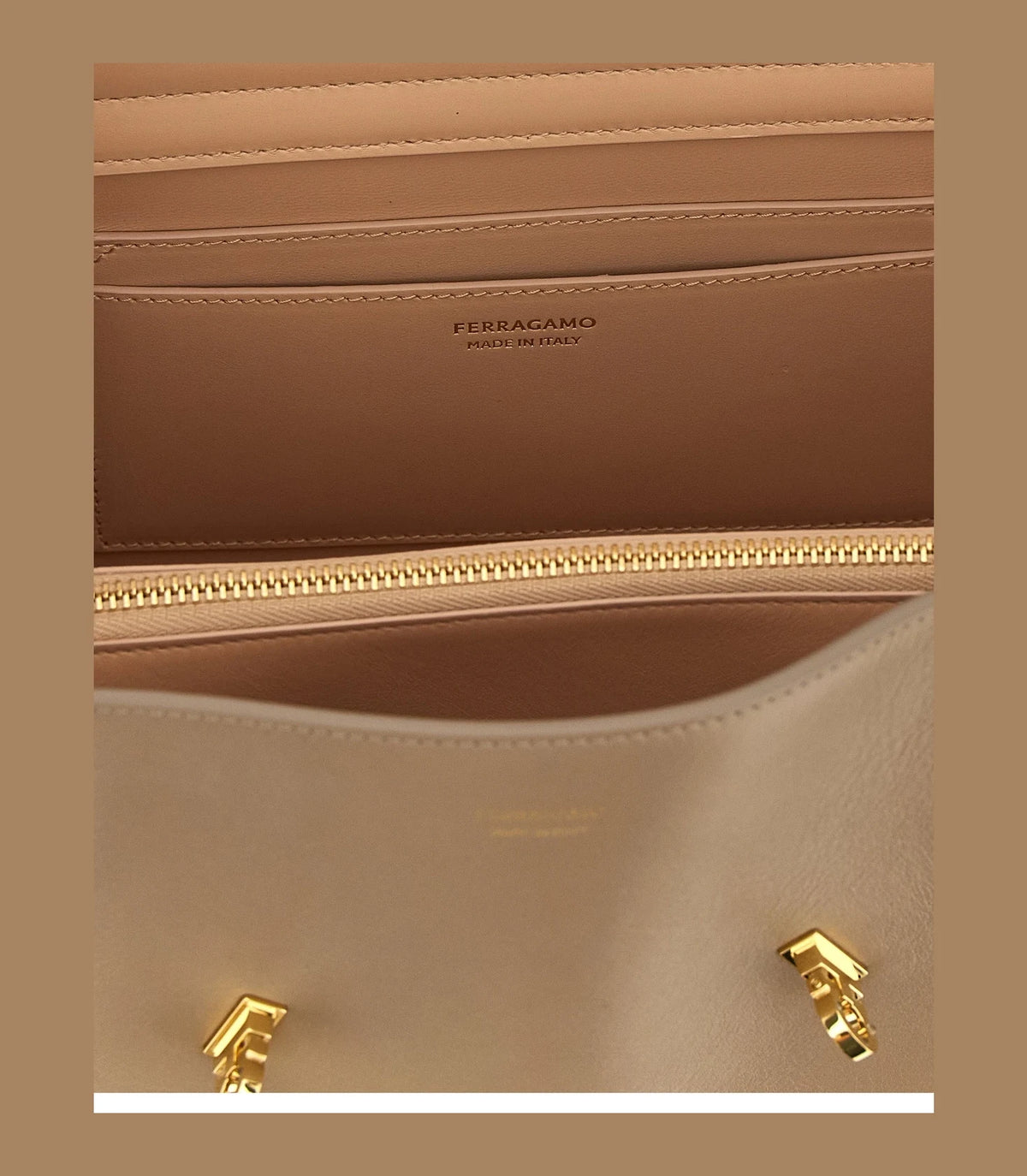 Ferragamo Shoulder Bag in pink, Calfskin Leather — view 4