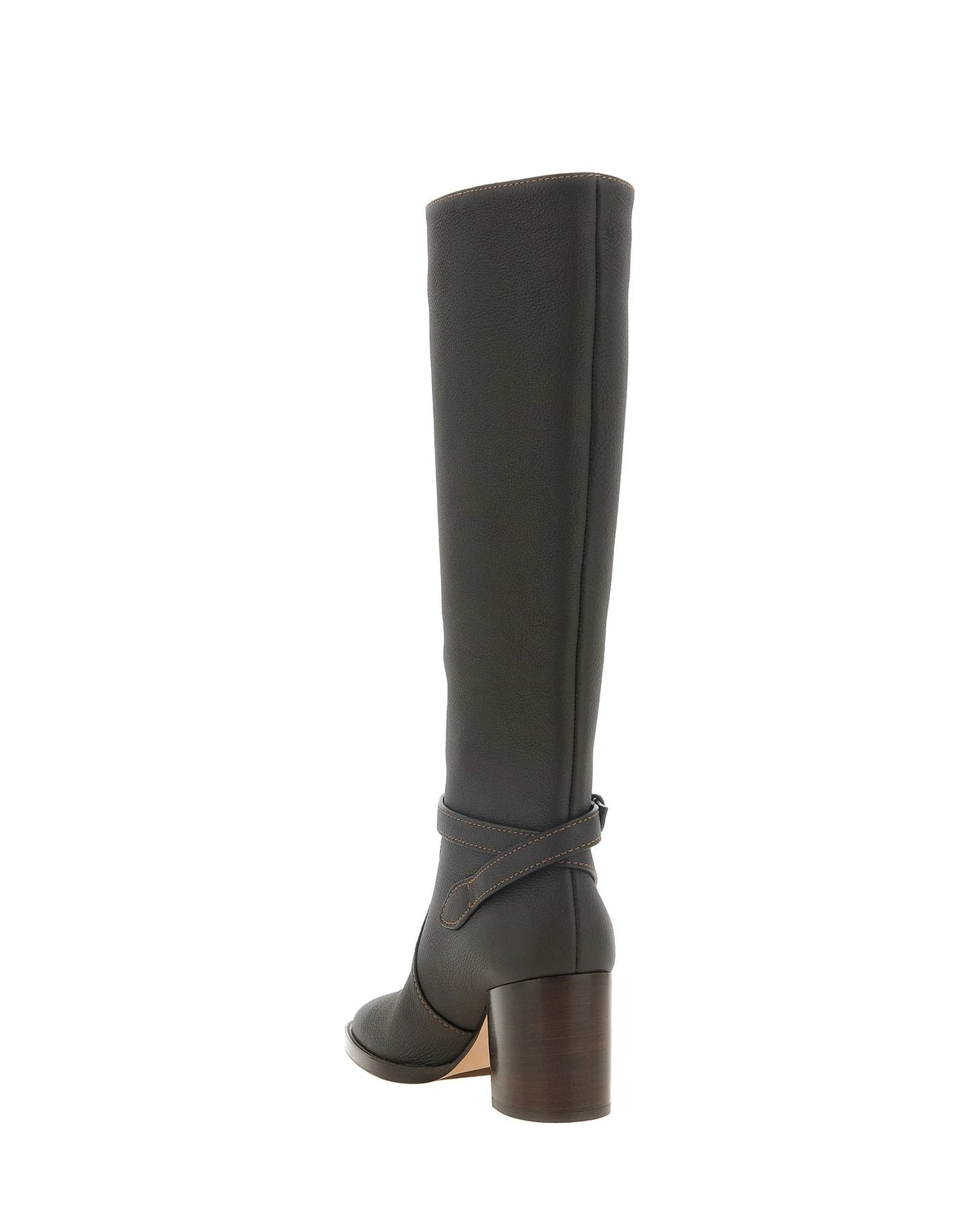 Gianvito Rossi Knee High Boots in brown, Calfskin Leather — view 3