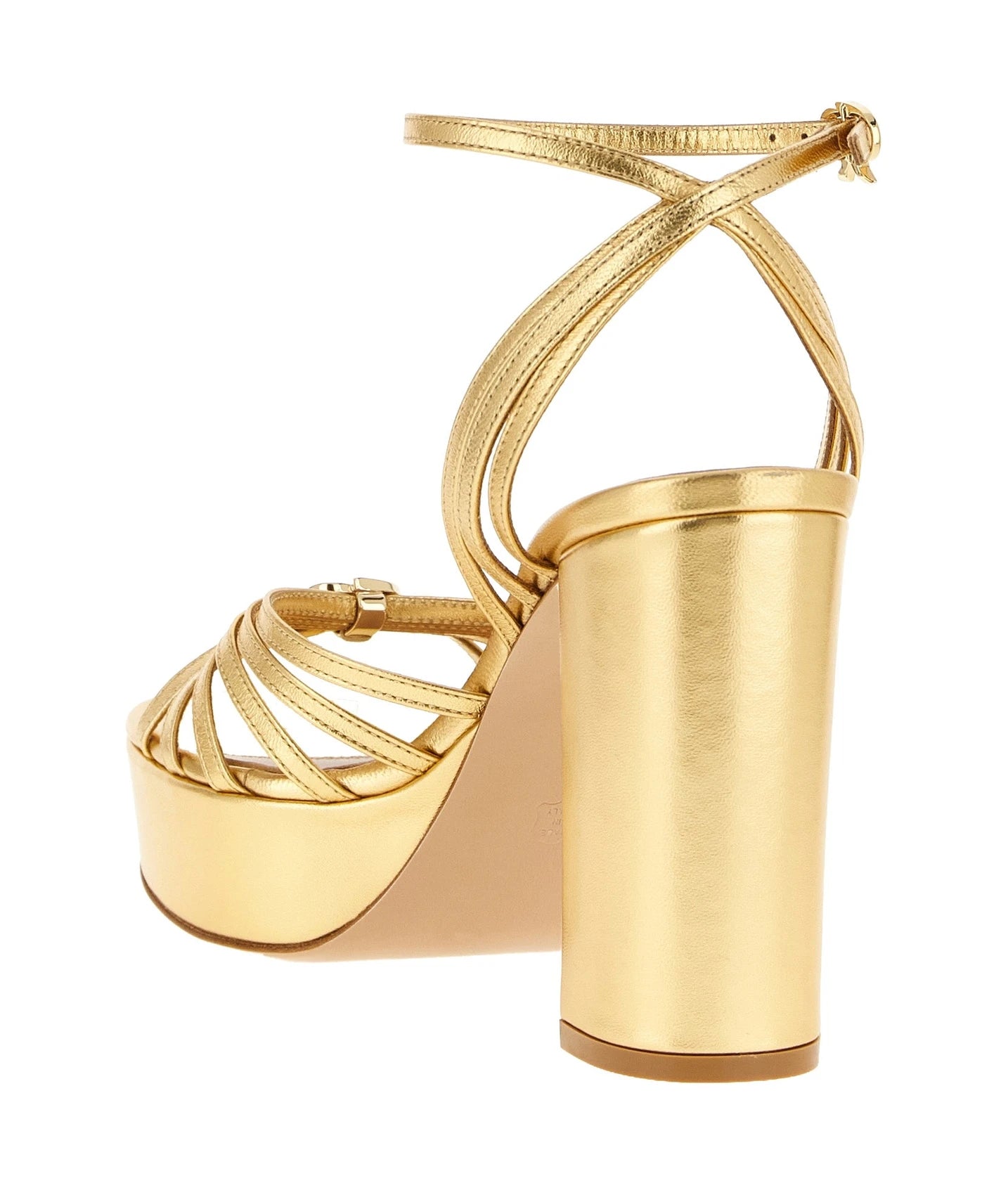 Gianvito Rossi Gold Stiletto Sandals 