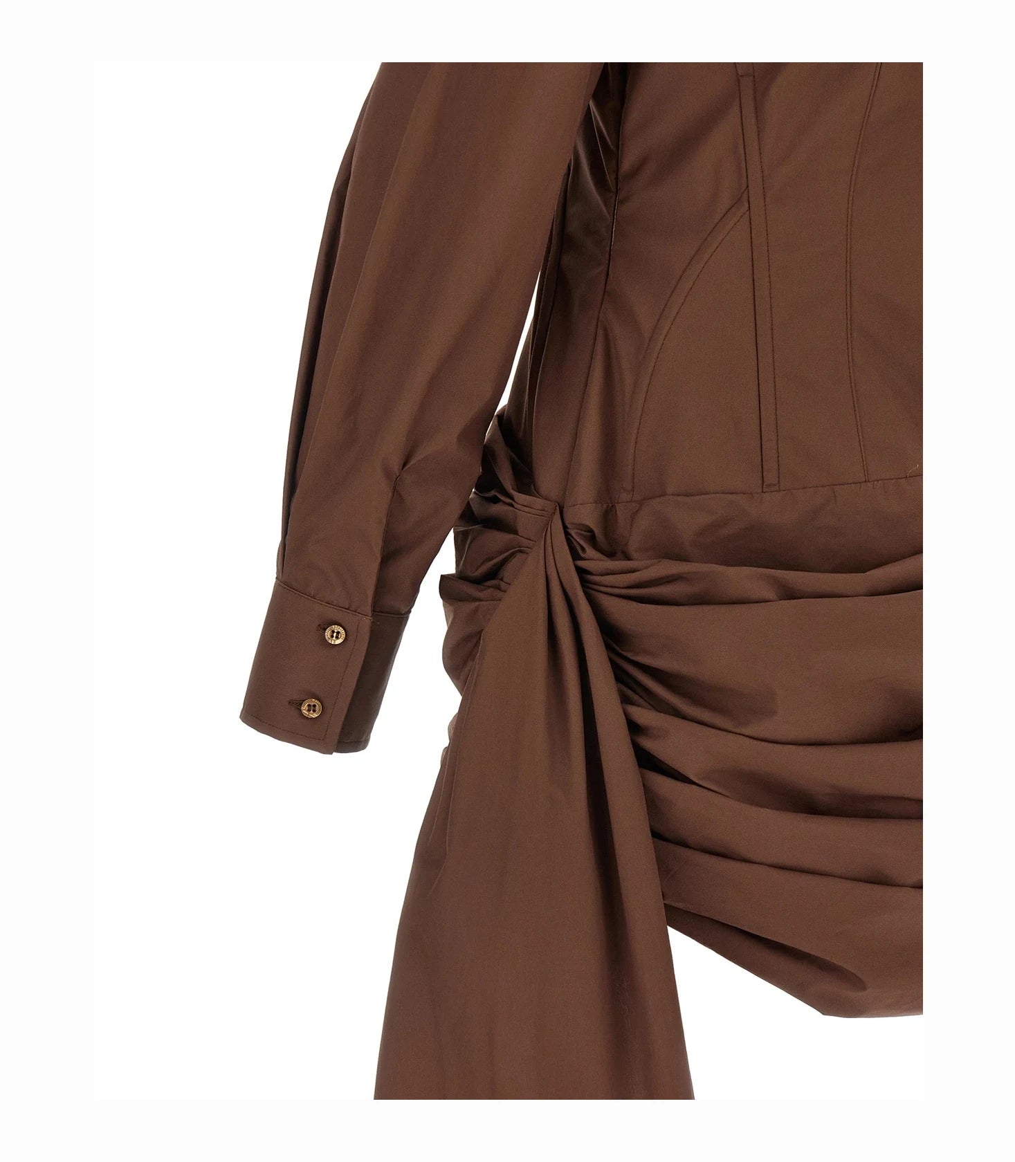 Giuseppe Di Morabito Dresse in brown, Cotton — view 4