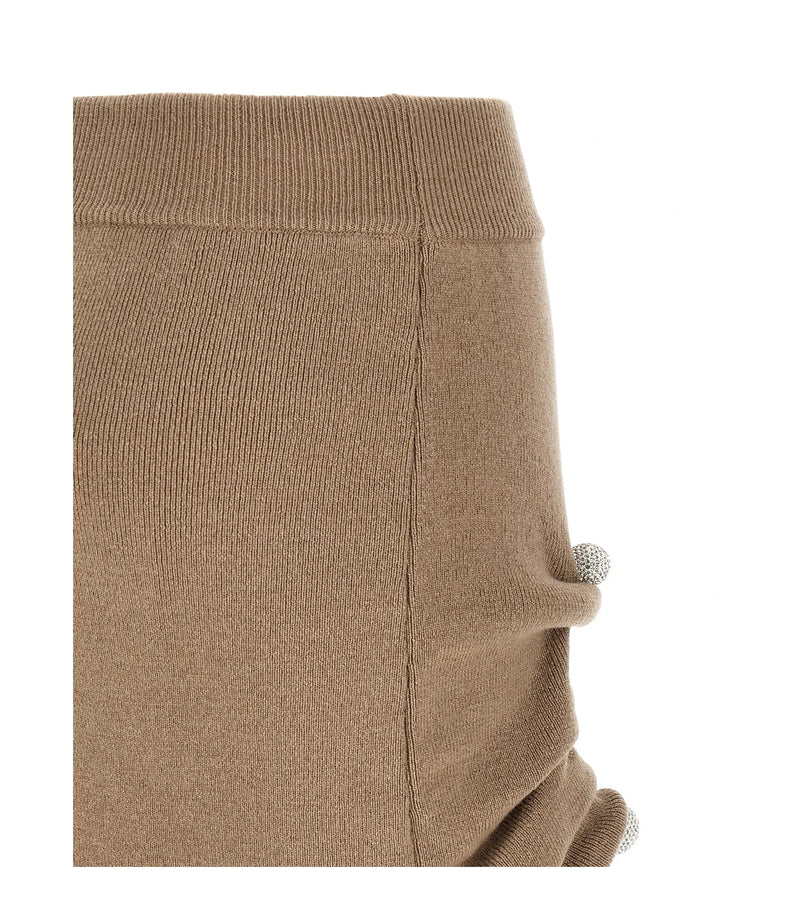 Giuseppe Di Morabito Skirt in beige, Virgin Wool — view 4