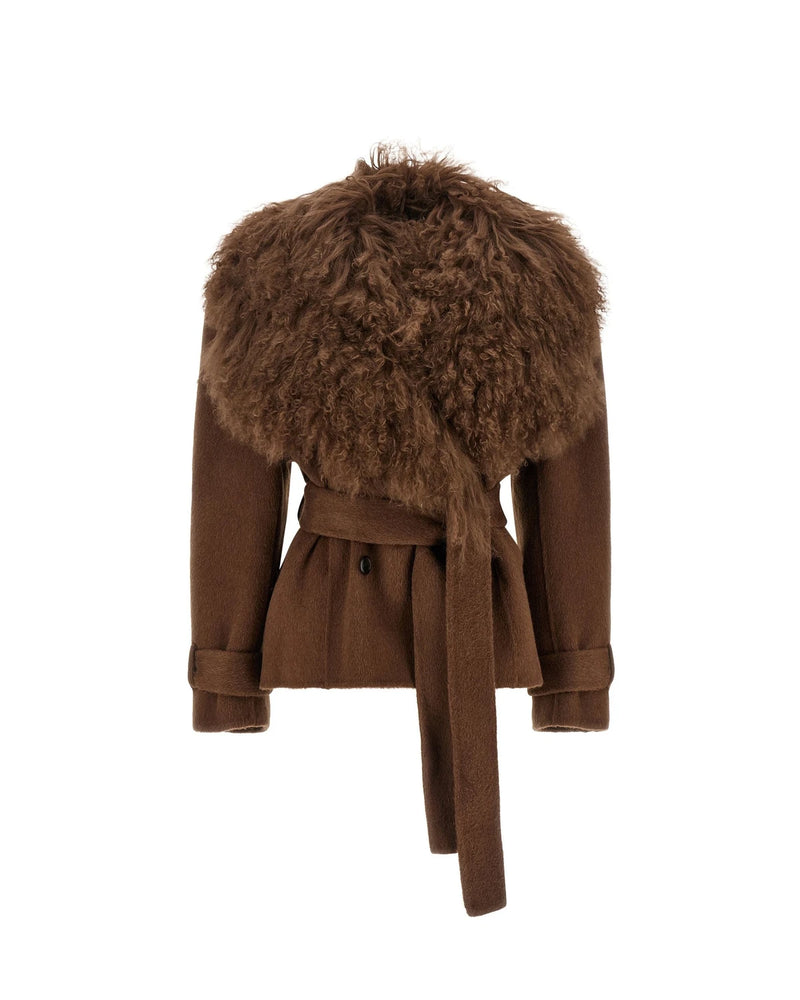 Giuseppe Di Morabito Wrap Coat in brown