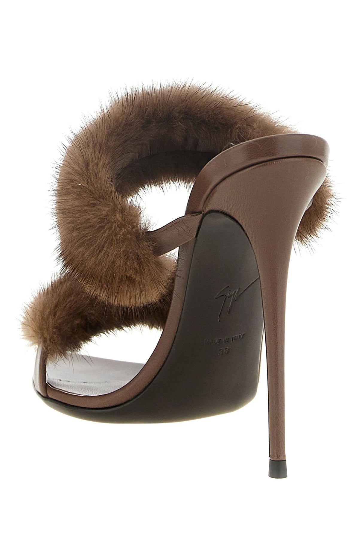 Giuseppe Zanotti Sandals in brown, Cow Leather — view 3