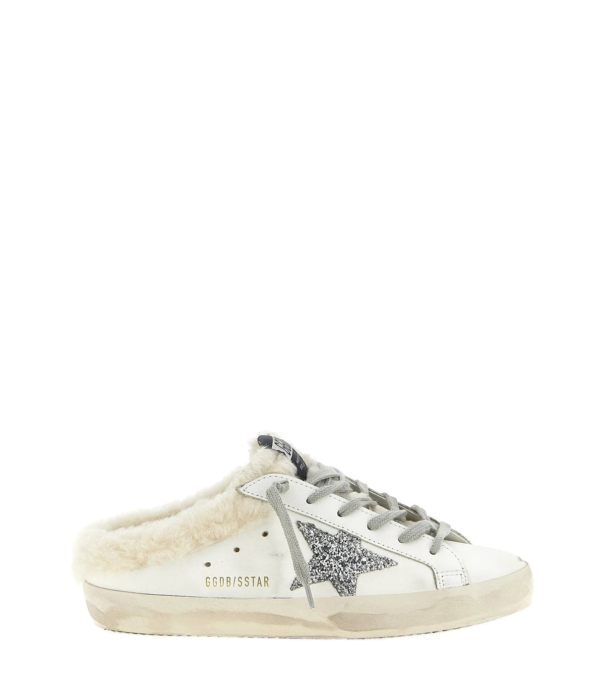 Golden Goose Slides in white, Leather