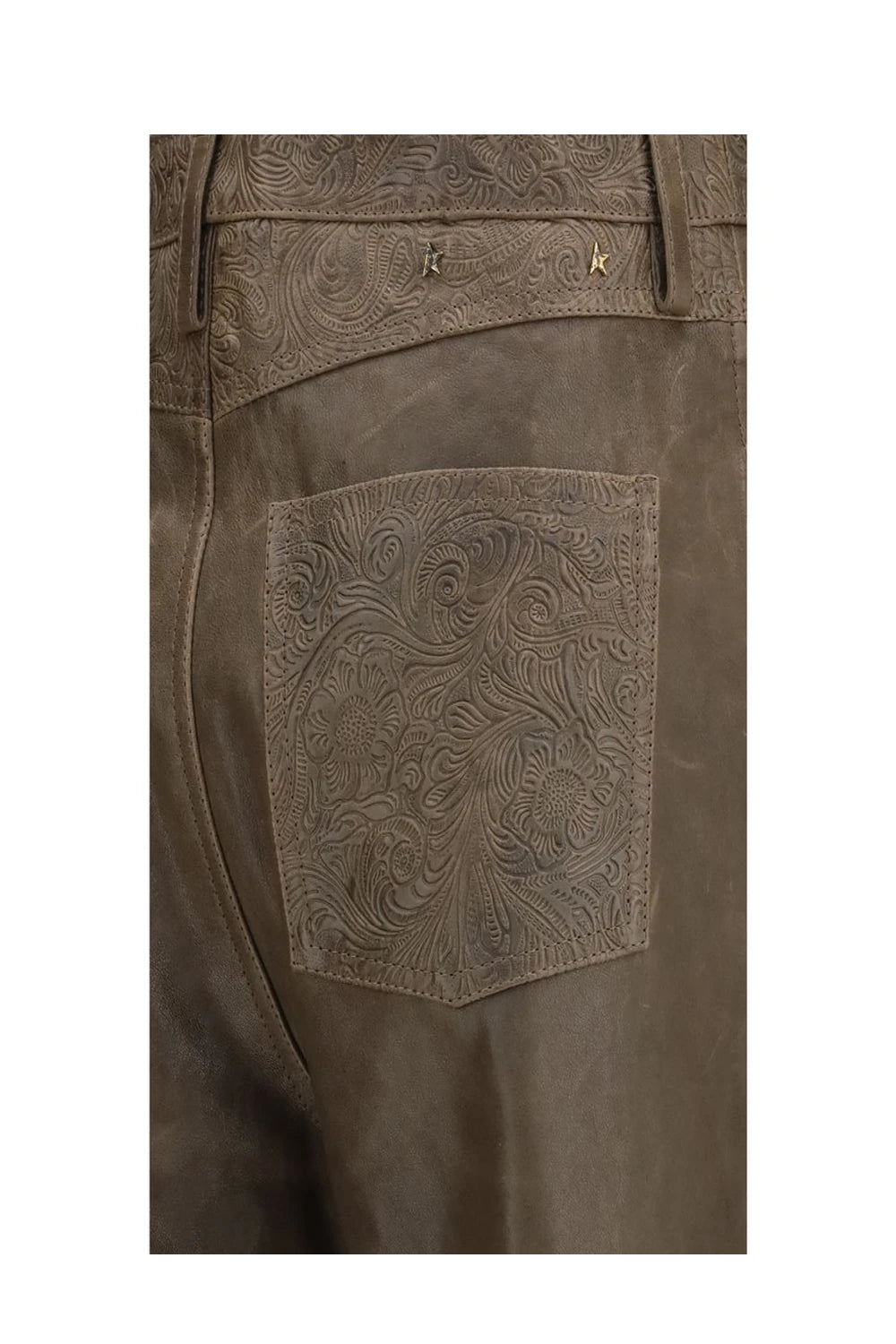 Golden Goose Trouser in brown, Calf Leather — view 3