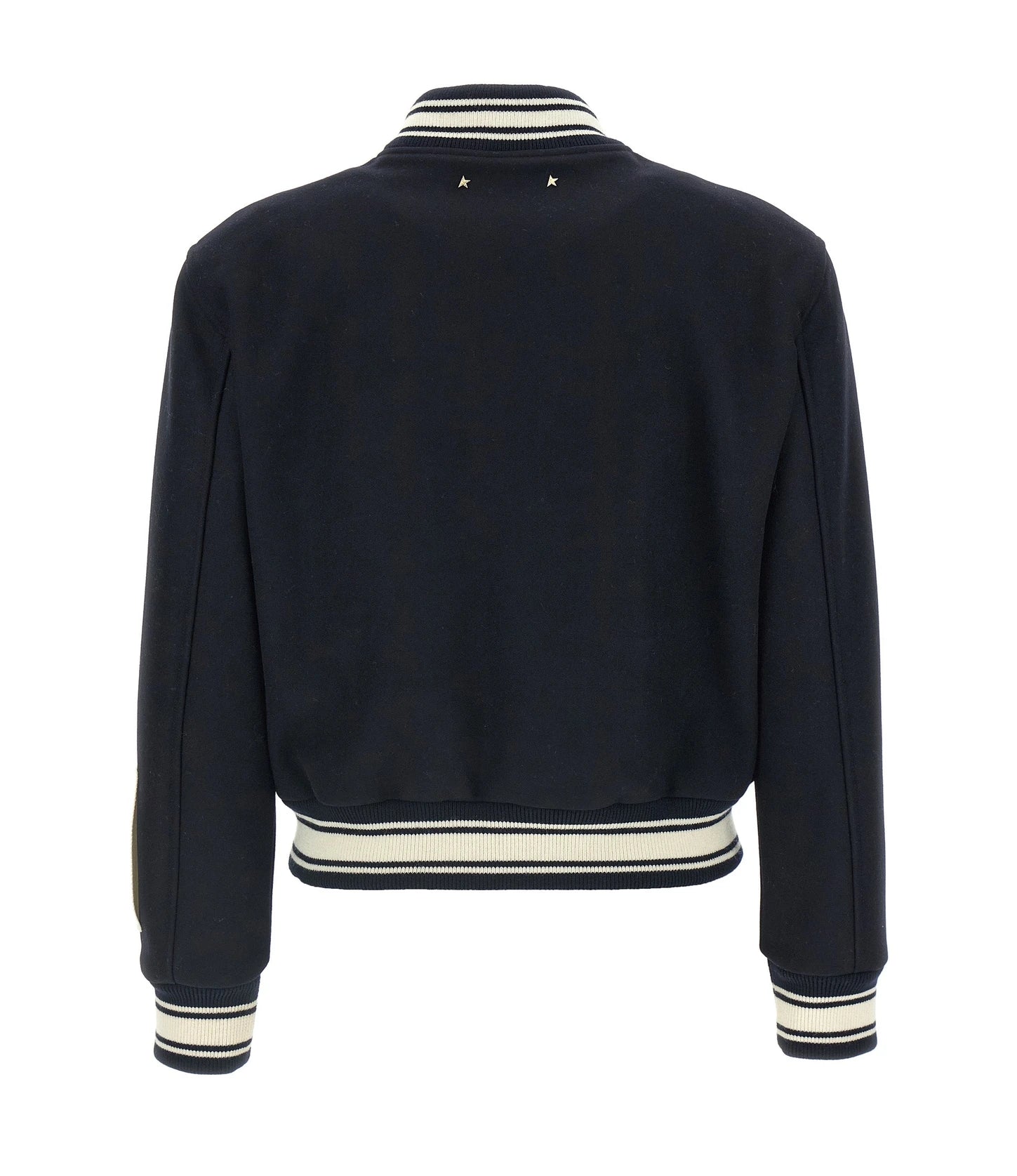 Golden Goose Varsity Jacket in blue, Virgin Wool — view 2