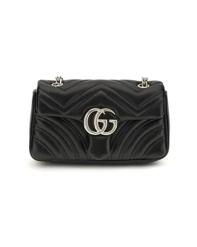 Gucci Black Calf Leather Bos Taurus Shoulder Bag 