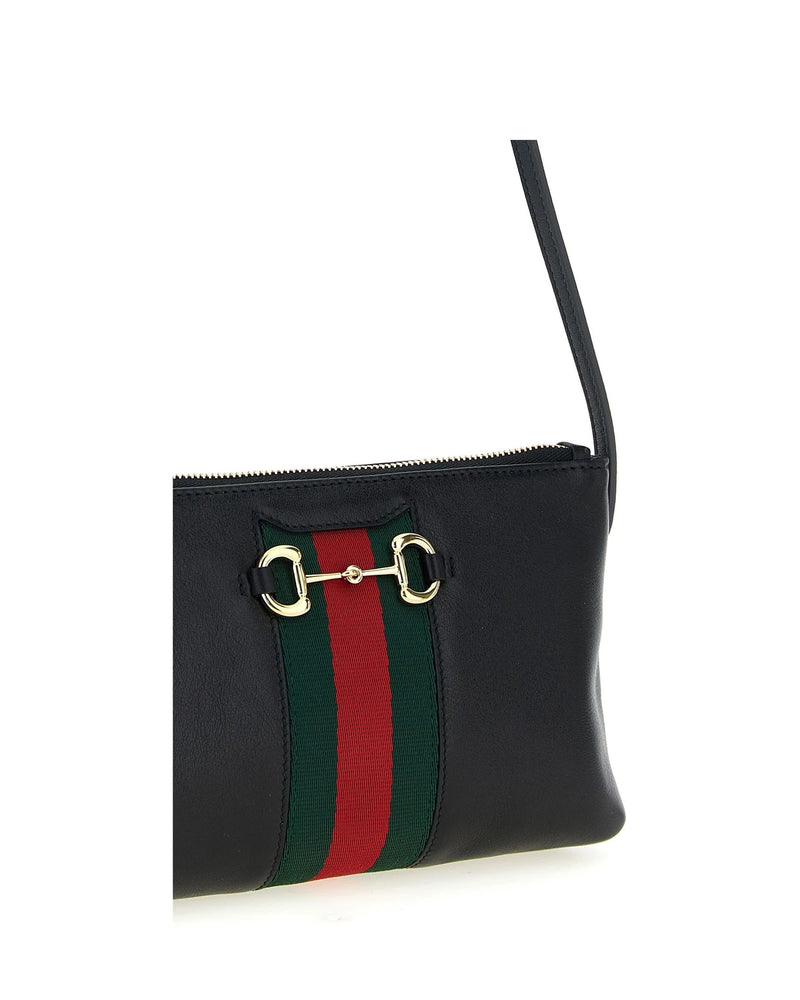 Gucci Cross Body Bag in black, Calfskin Leather — view 3