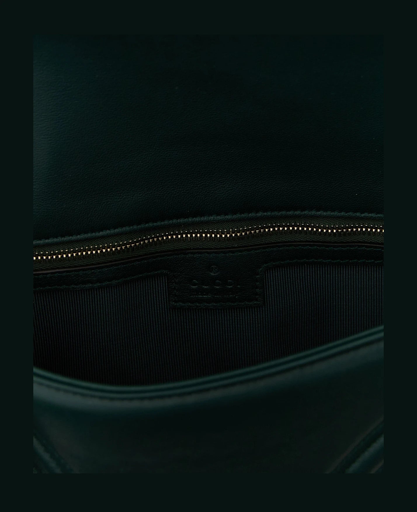 Gucci Cross Body Bag in green, Lamb Leather — view 5