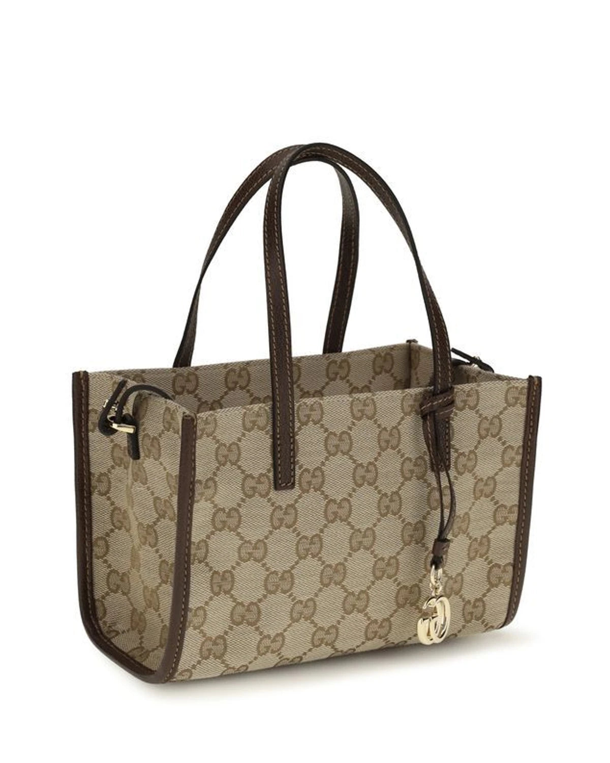 Gucci Satchel Bag in beige, Cotton — view 2