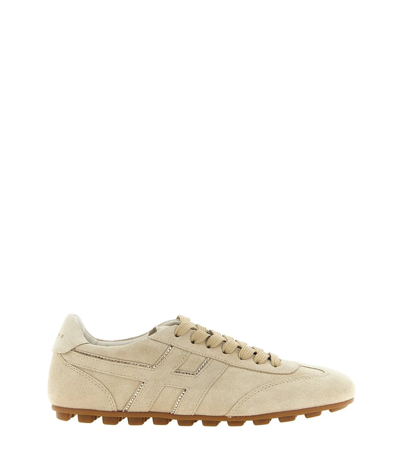 Hogan Sneakers in beige, Calfskin Leather