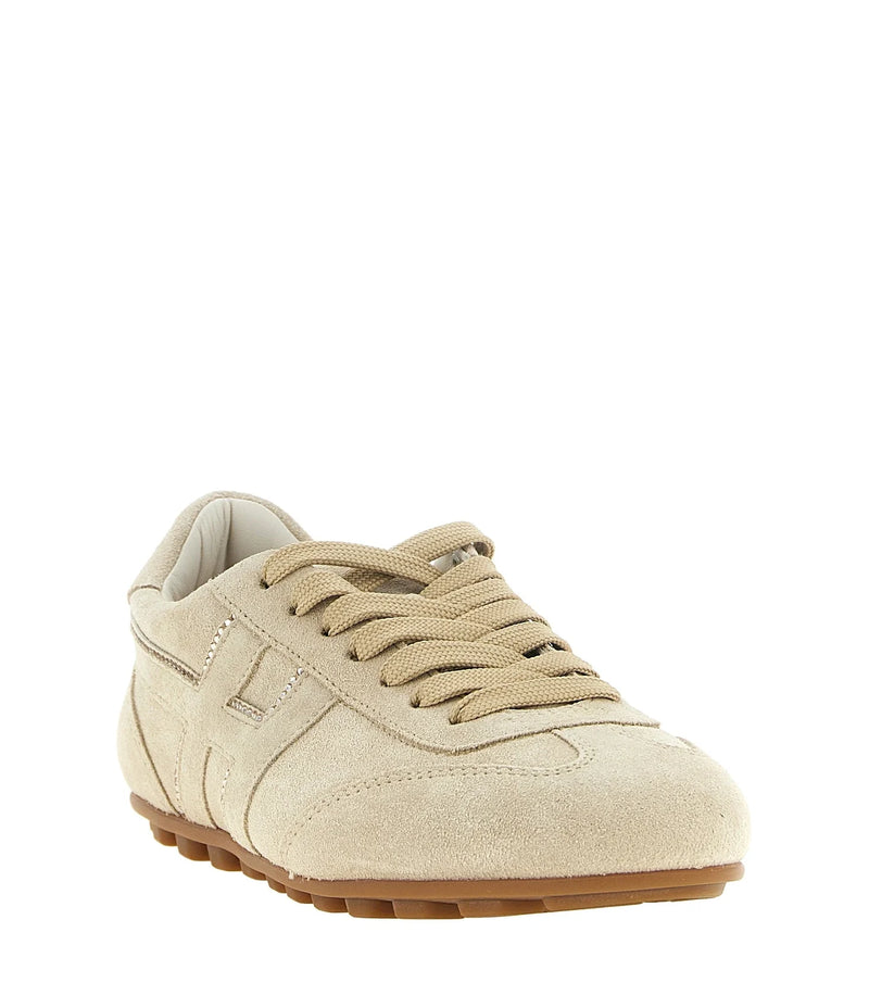 Hogan Sneakers in beige, Calfskin Leather — view 2