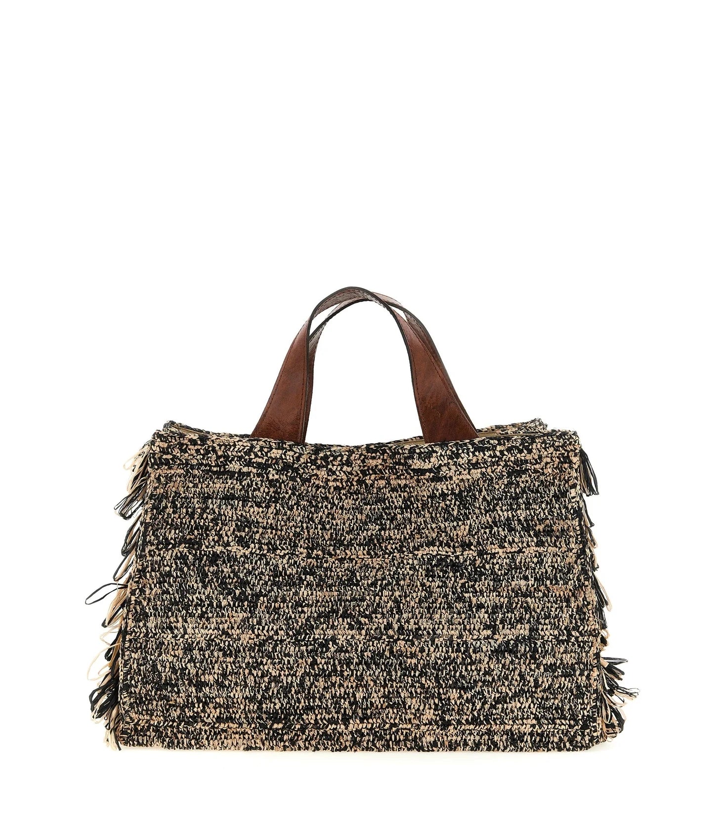 Ibeliv Tote Bag in brown, Raffia