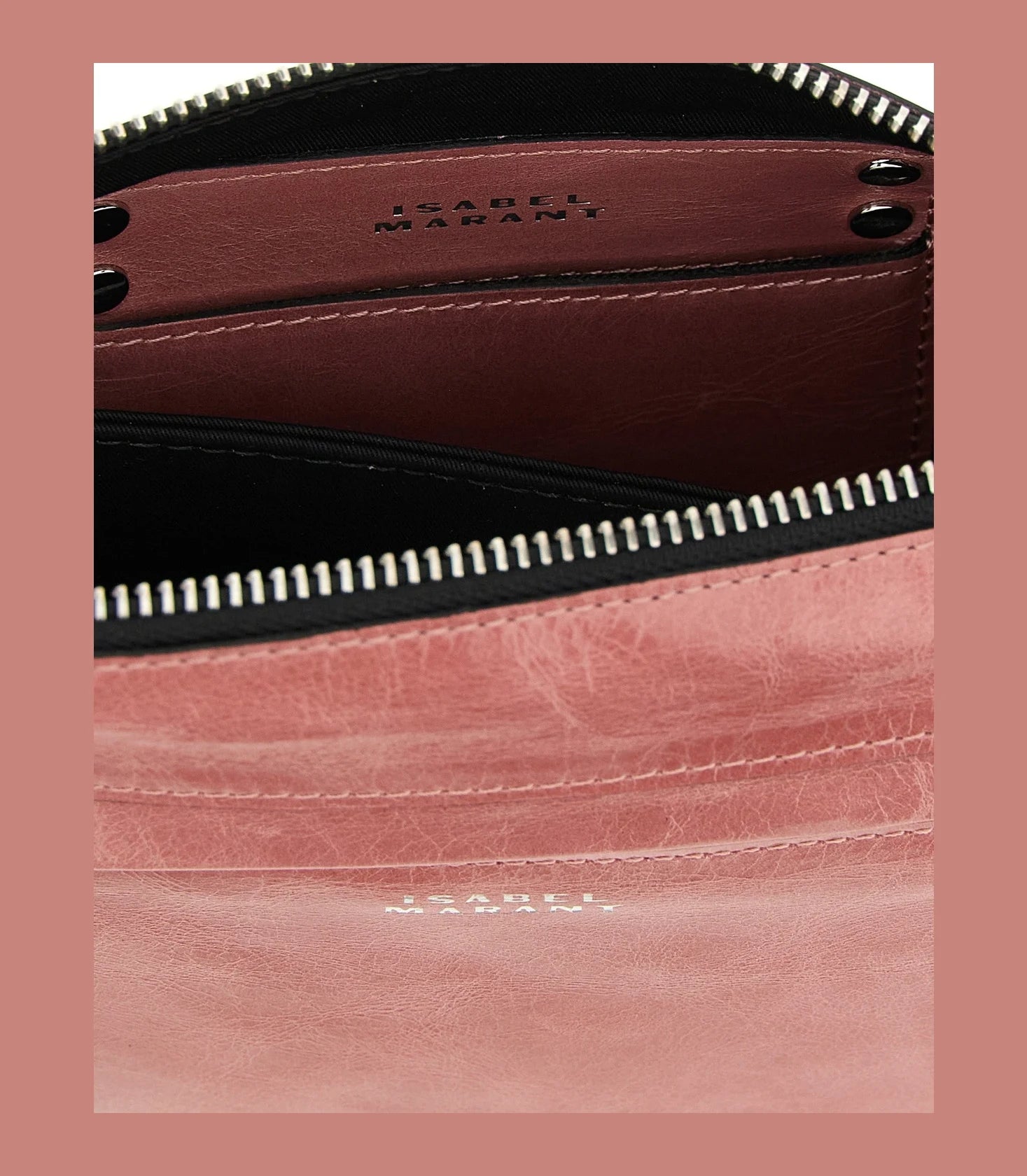 Isabel Marant Cross Body Bag in pink, Calfskin Leather — view 4