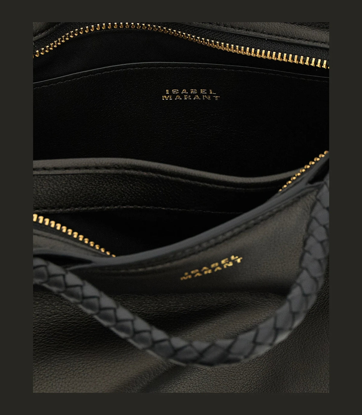 Isabel Marant Satchel Bag in black, Lamb Leather — view 4