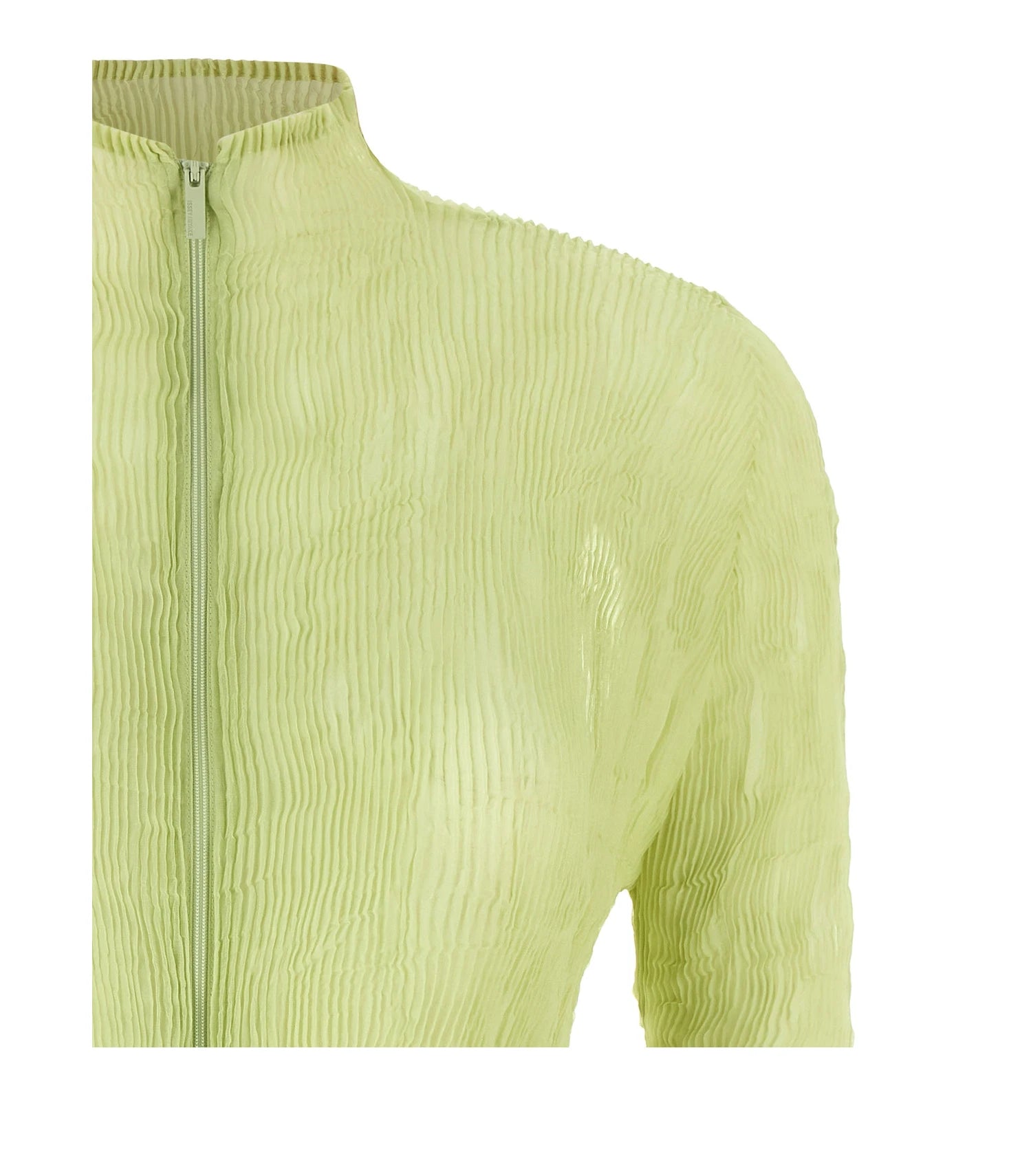 Issey Miyake Cardigan in green, Polyester — view 3
