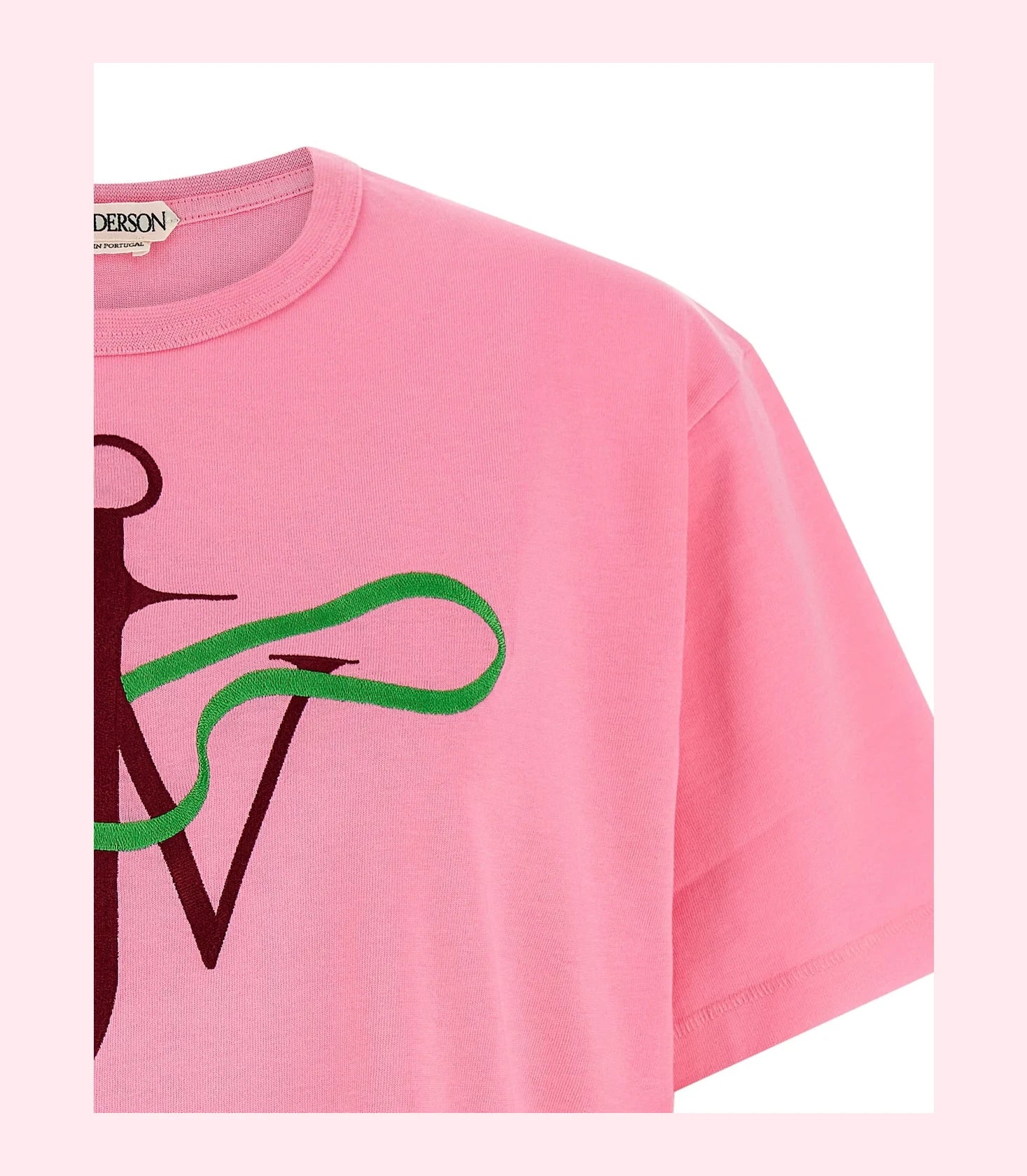J.W.Anderson T-Shirt in pink, Cotton — view 3