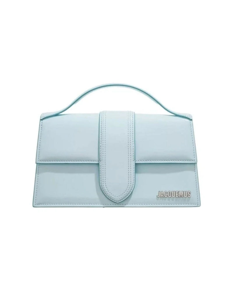 Jacquemus Blue Leather Pale Le Grand Bambino Handbag 