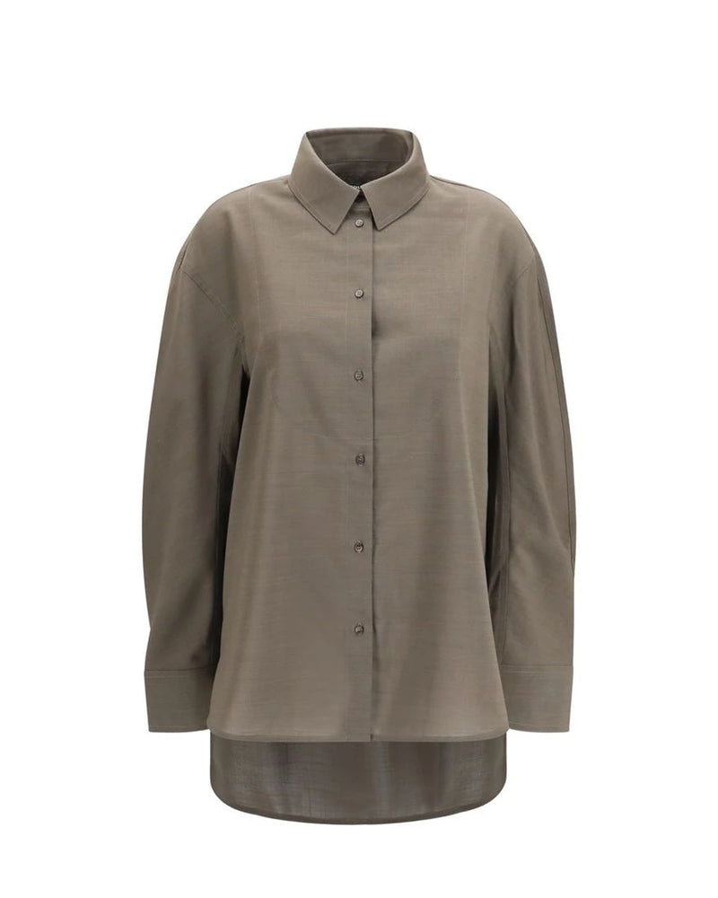 Jacquemus Dress Shirt in gray, Cotton