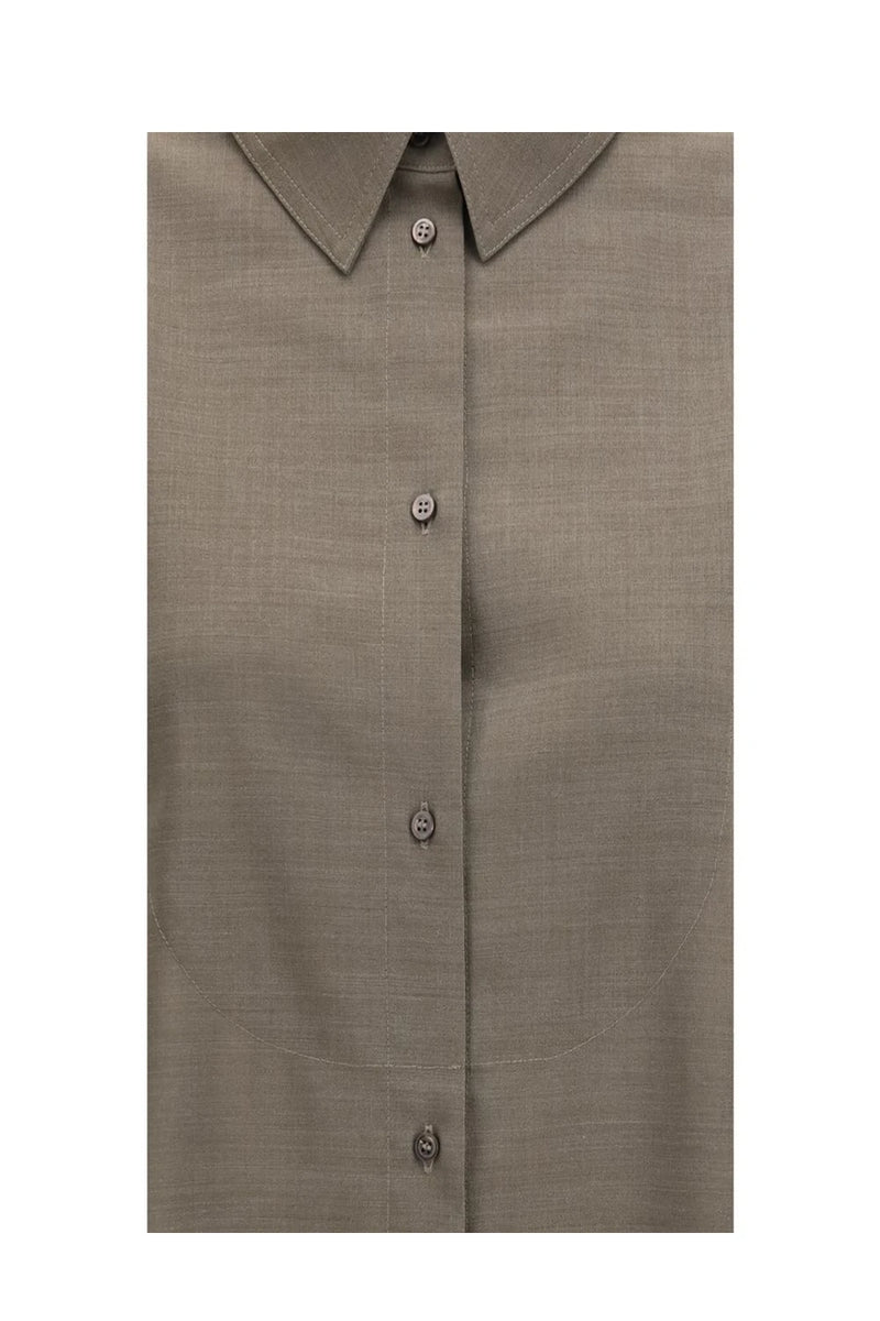 Jacquemus Dress Shirt in gray, Cotton — view 3