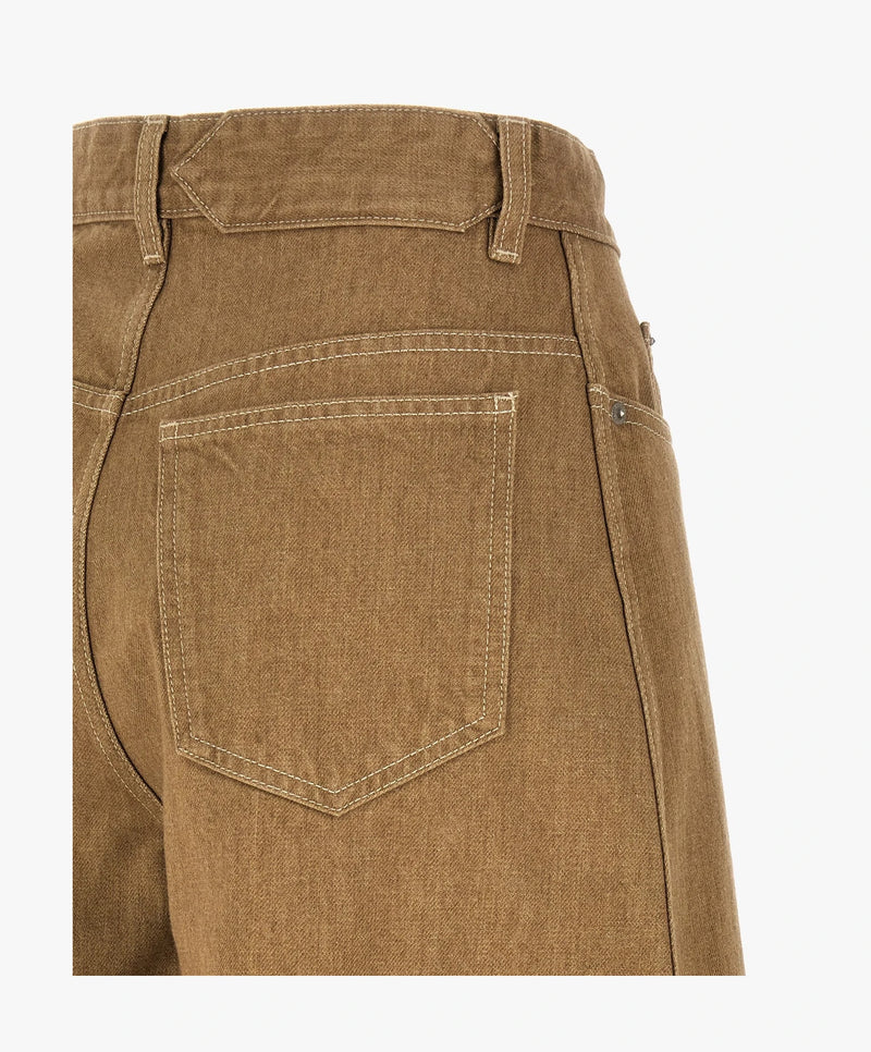 Jacquemus Jean in beige, Cotton — view 4