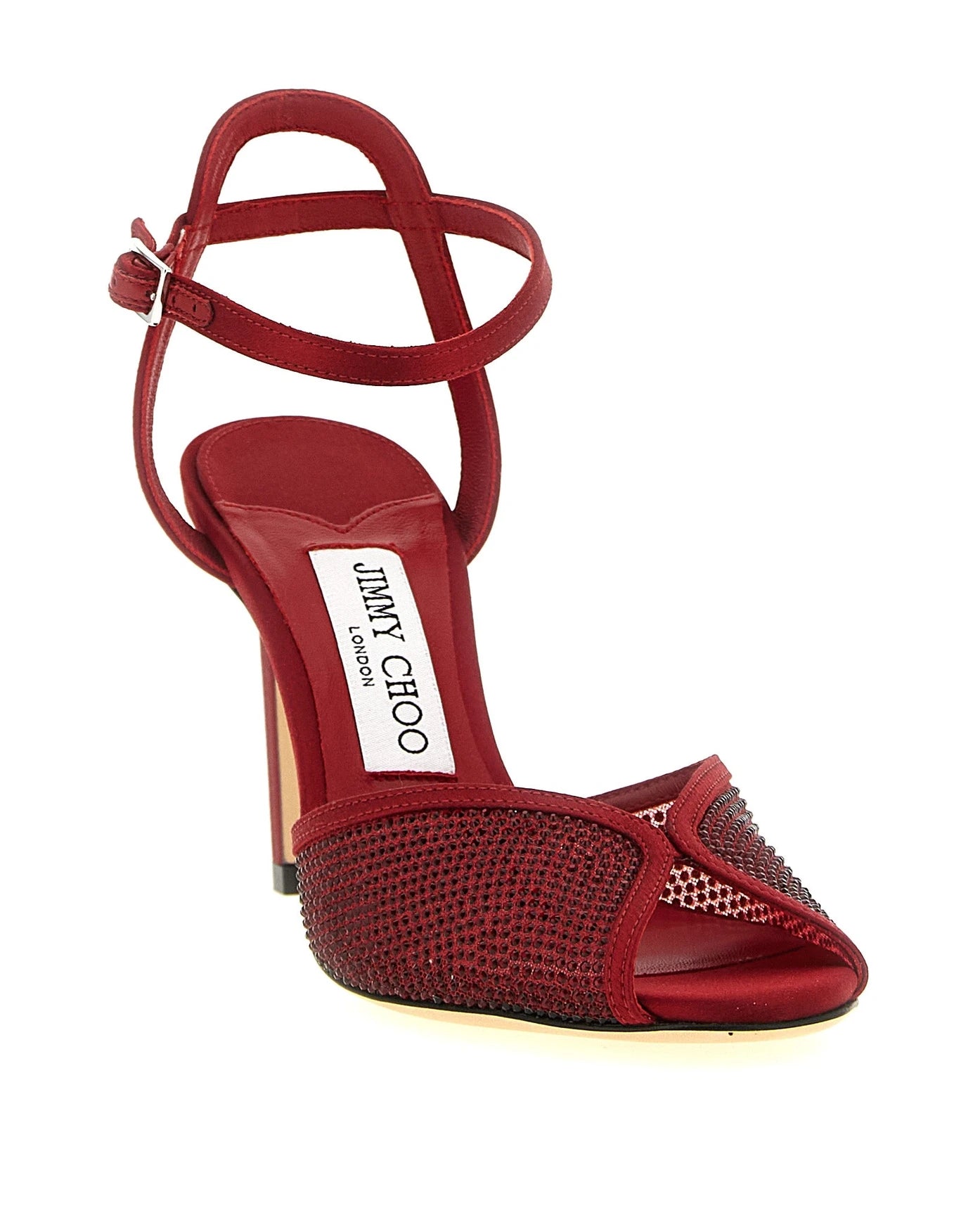 Jimmy Choo Sandals in red, Lamb Leather — view 2