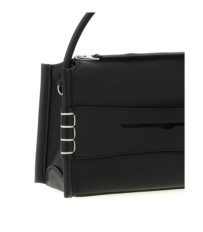 JW Anderson Shoulder Bag in black, Calfskin Leather — view 3