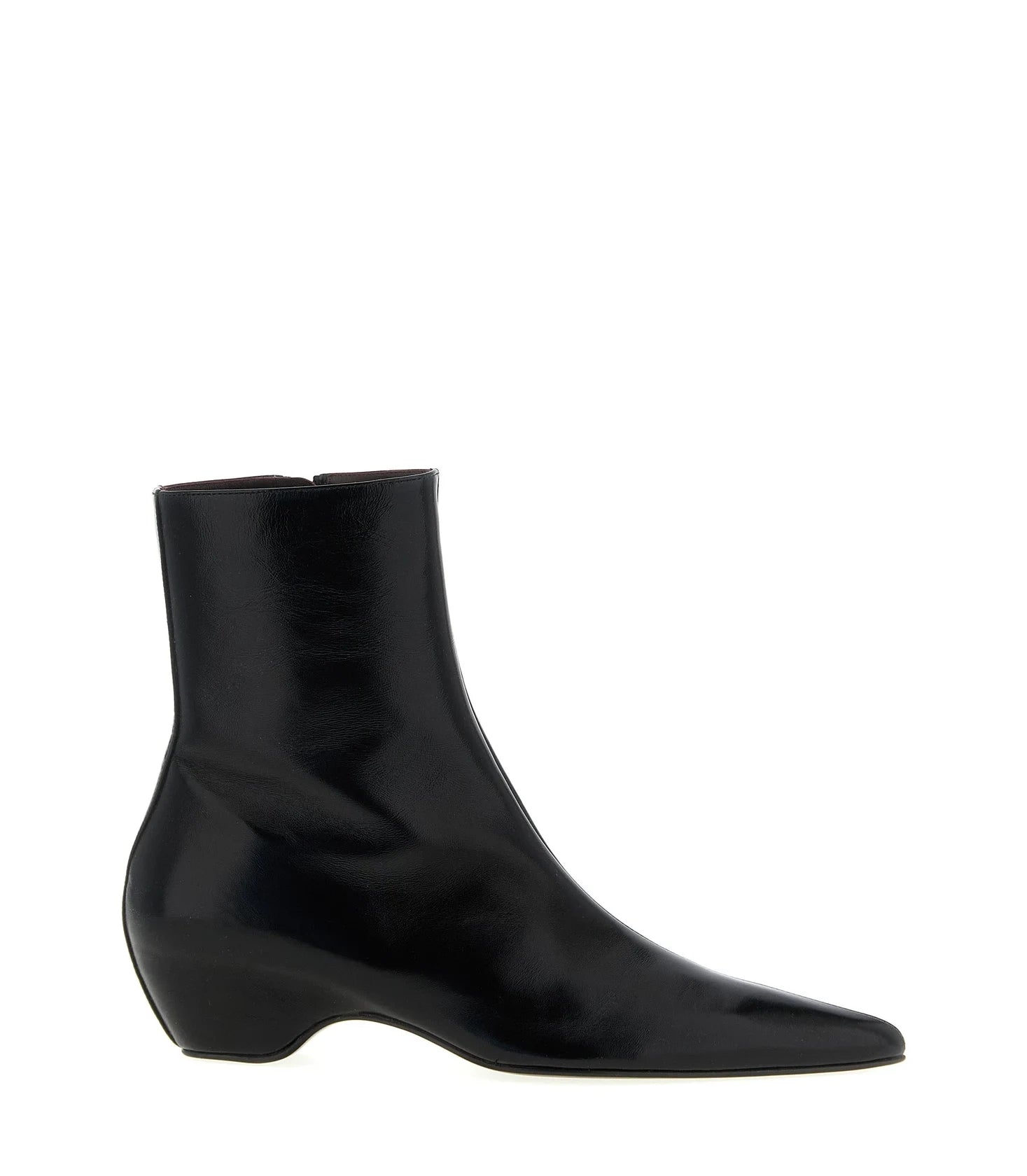 Khaite Black Ankle Boots 