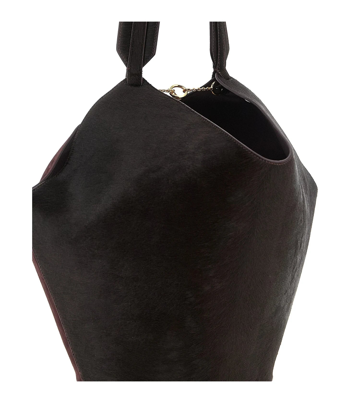 Khaite Bucket Bag in red, Calfskin Leather — view 3