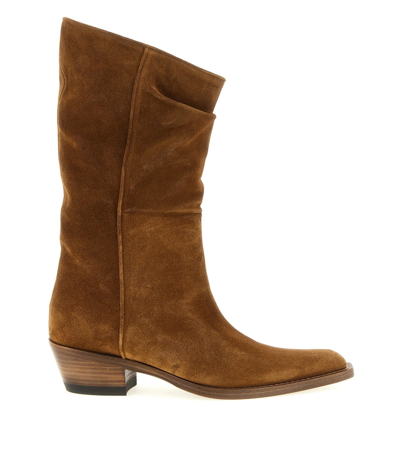 Khaite Chelsea Boots in brown, Calfskin Leather