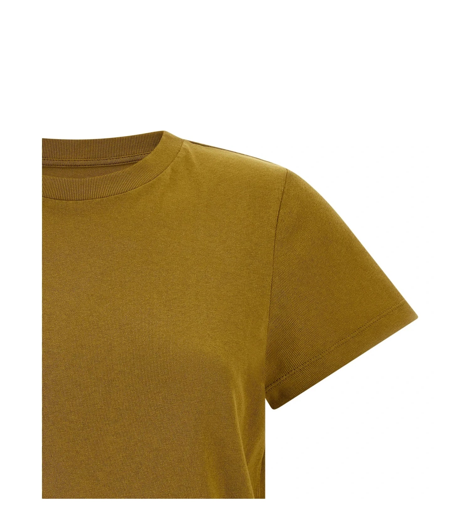 Khaite T-Shirt in yellow, Cotton — view 3