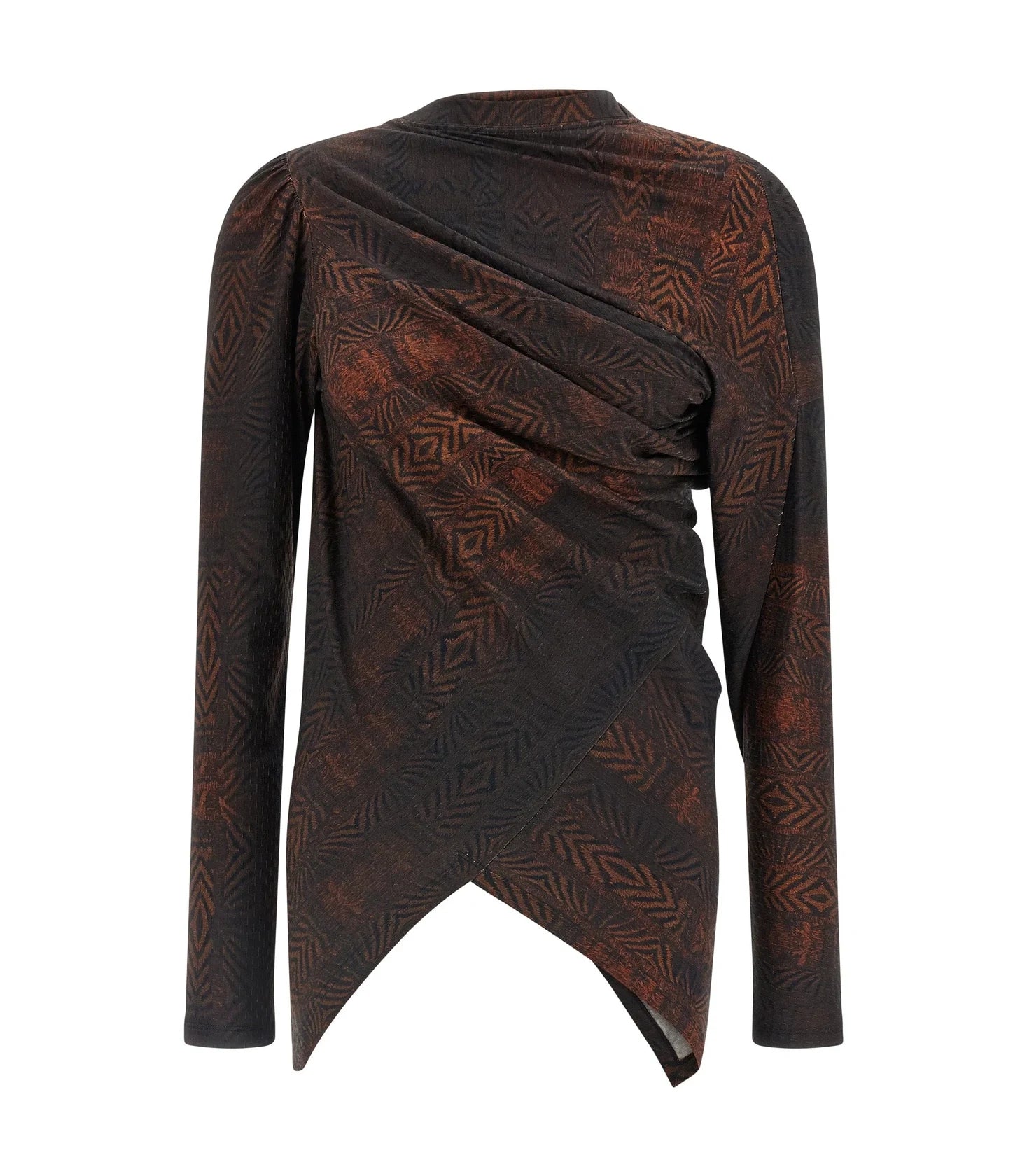 Kiko Kostadinov Blouse in brown, Cotton