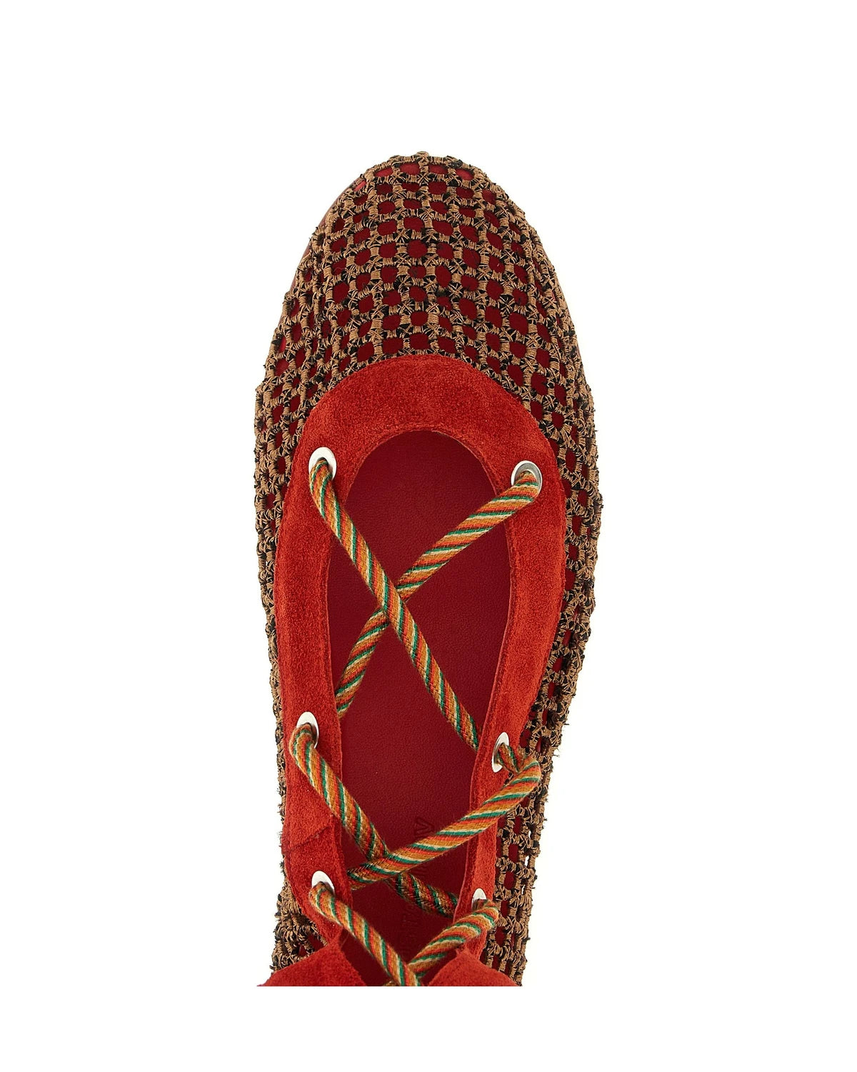 Kiko Kostadinov Knee High Boots in red, Polyester — view 4