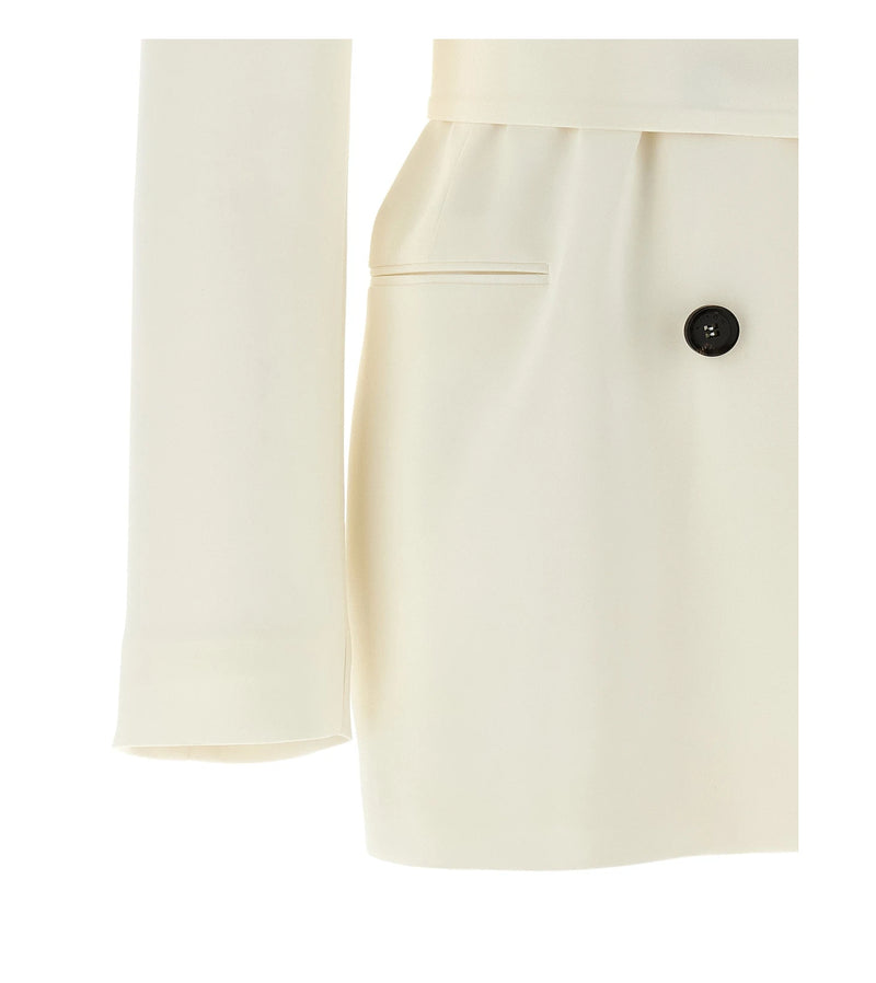 Kiton Blazer in white, Silk — view 4