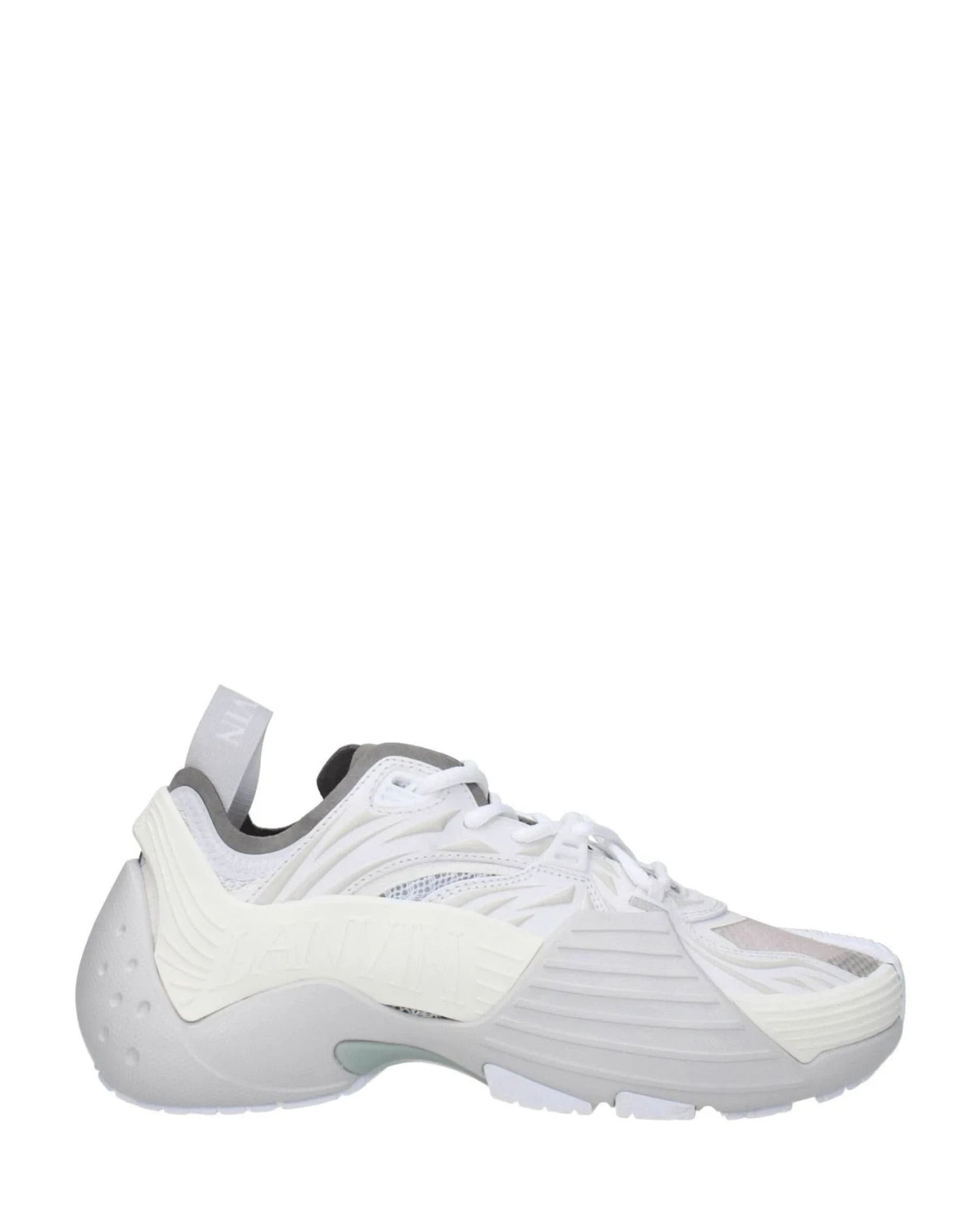 Lanvin White Leather Athletic Sneakers Sneakers