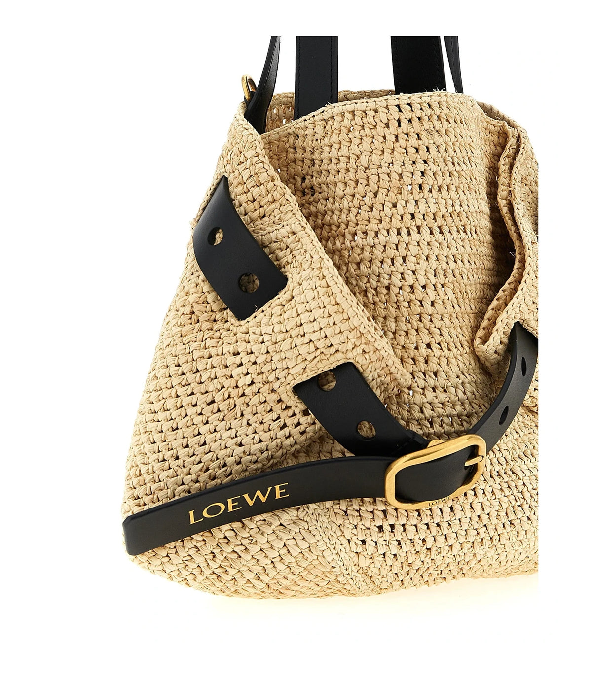 Loewe Bucket Bag in beige, Raffia — view 3