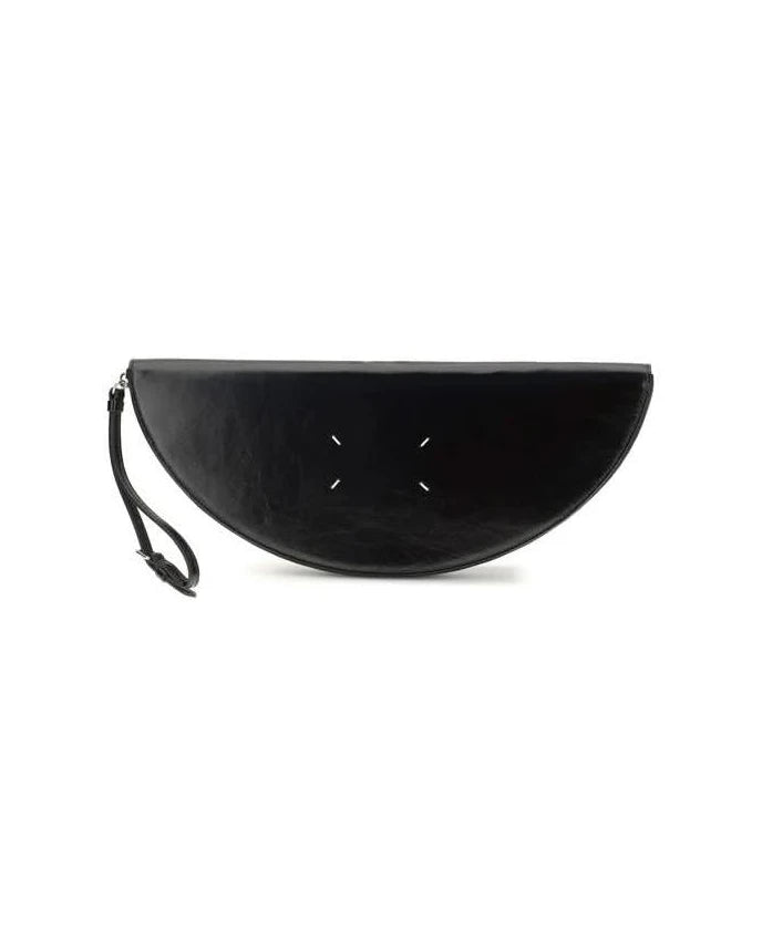 Maison Margiela Black Calf Leather Bos Taurus Clutch Bag 