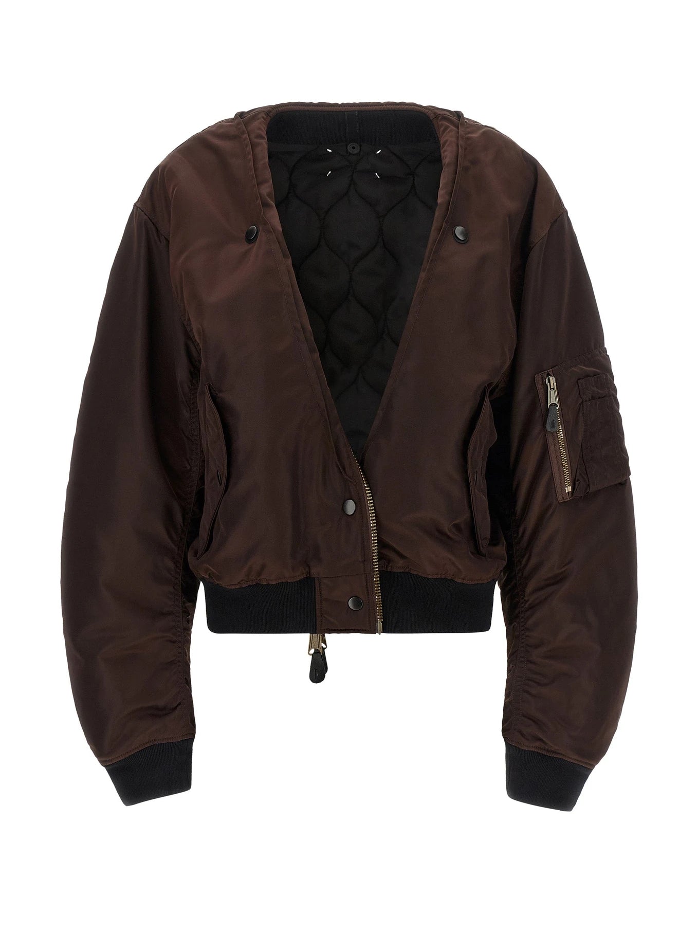 Maison Margiela Bomber Jacket in brown, Polyamide — view 3