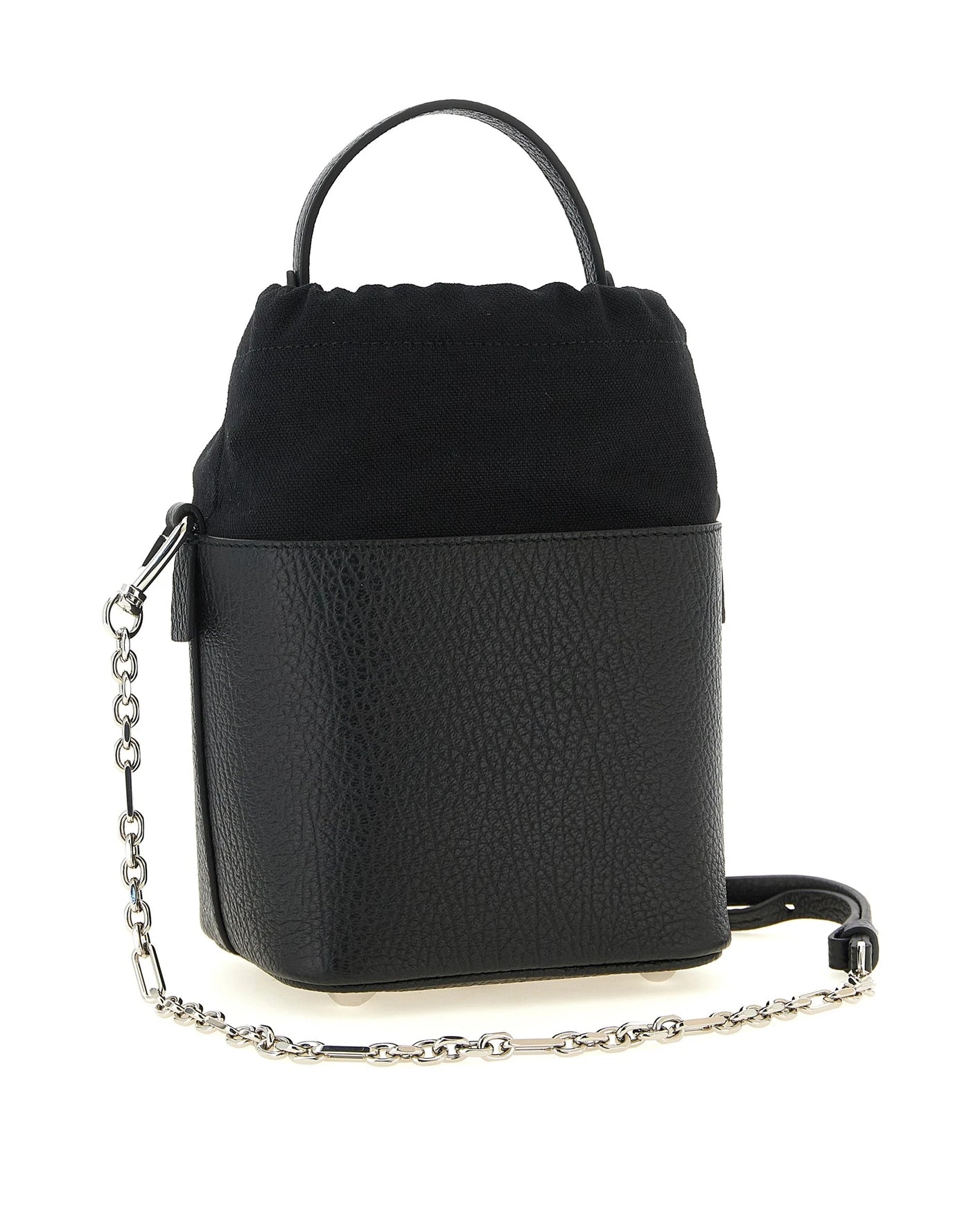Maison Margiela Bucket Bag in black, Calfskin Leather — view 2