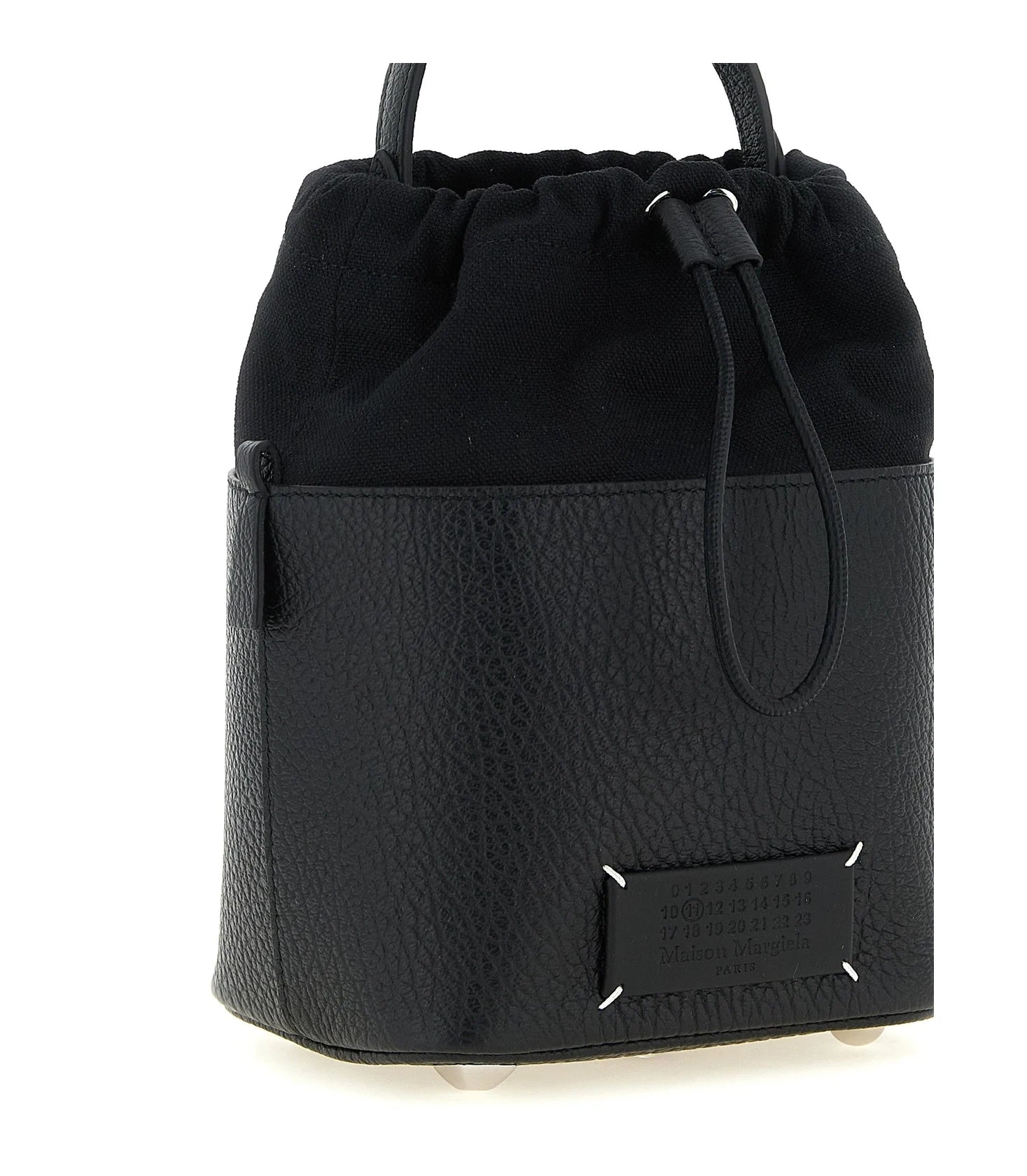 Maison Margiela Bucket Bag in black, Calfskin Leather — view 3