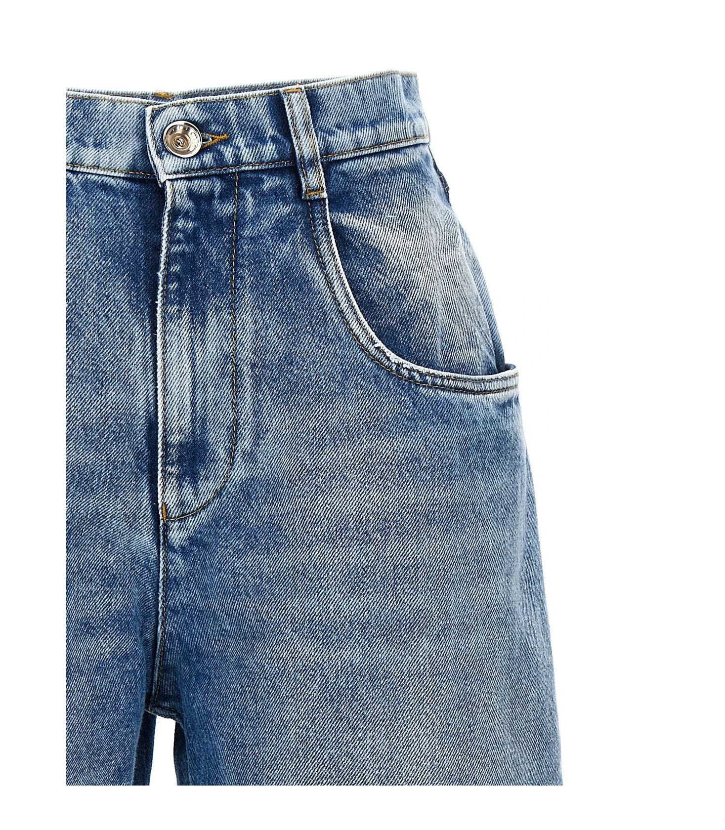 Maison Margiela Jean in blue, Cotton — view 3