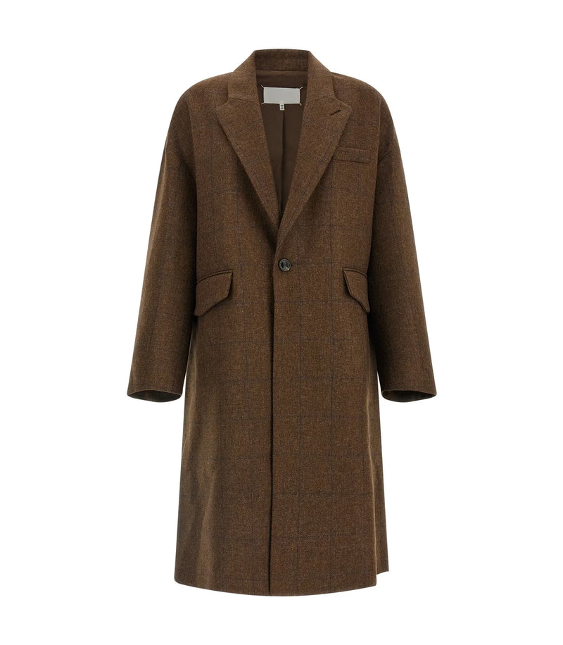 Maison Margiela Overcoat in brown, Wool