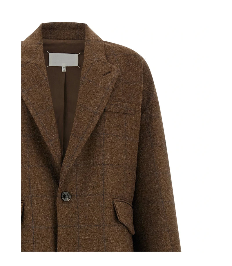 Maison Margiela Overcoat in brown, Wool — view 3