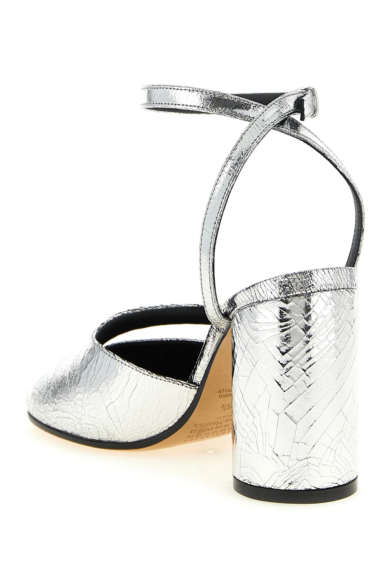 Maison Margiela Pumps in silver, Calfskin Leather — view 3