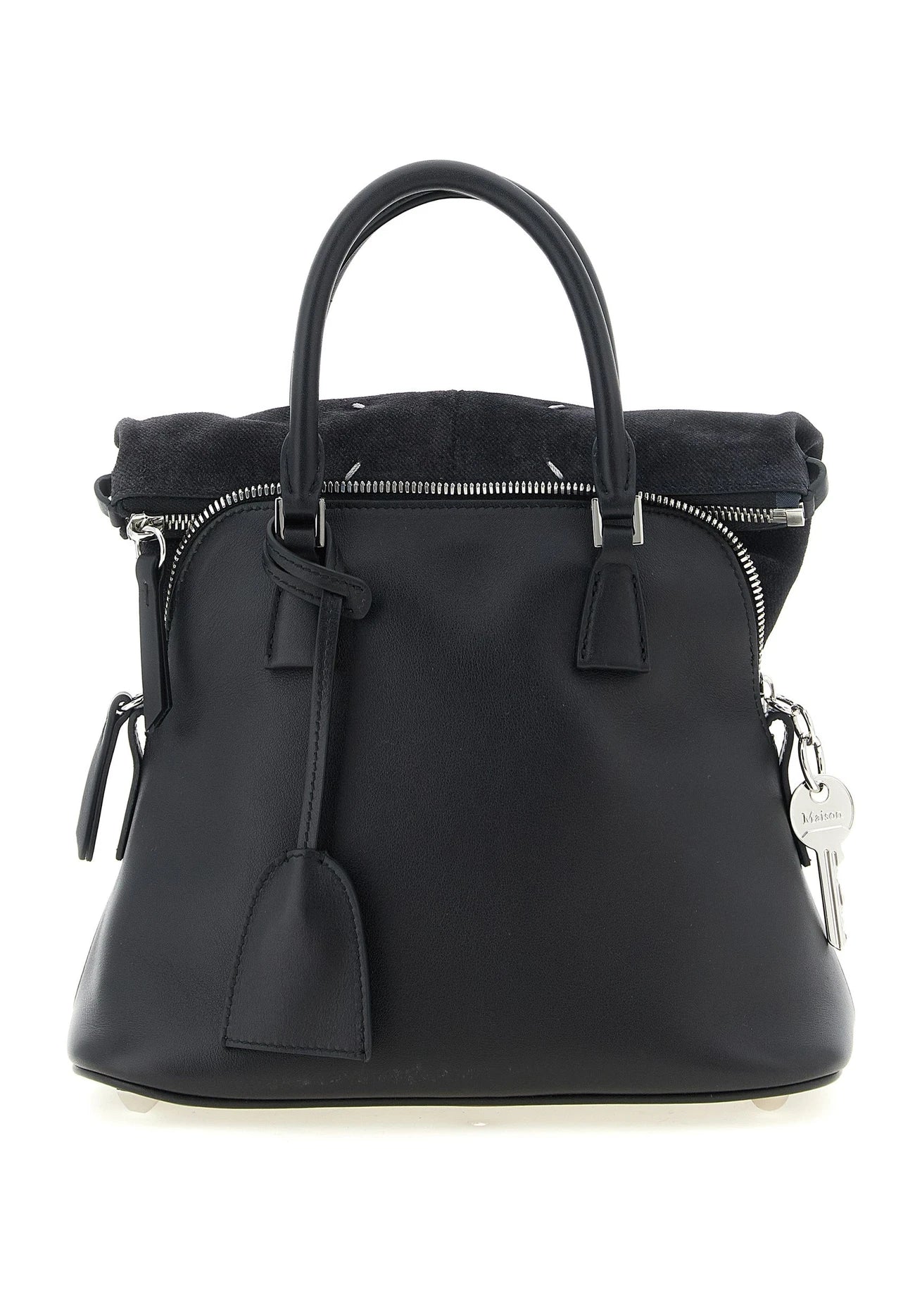 Maison Margiela Satchel Bag in black, Calfskin Leather