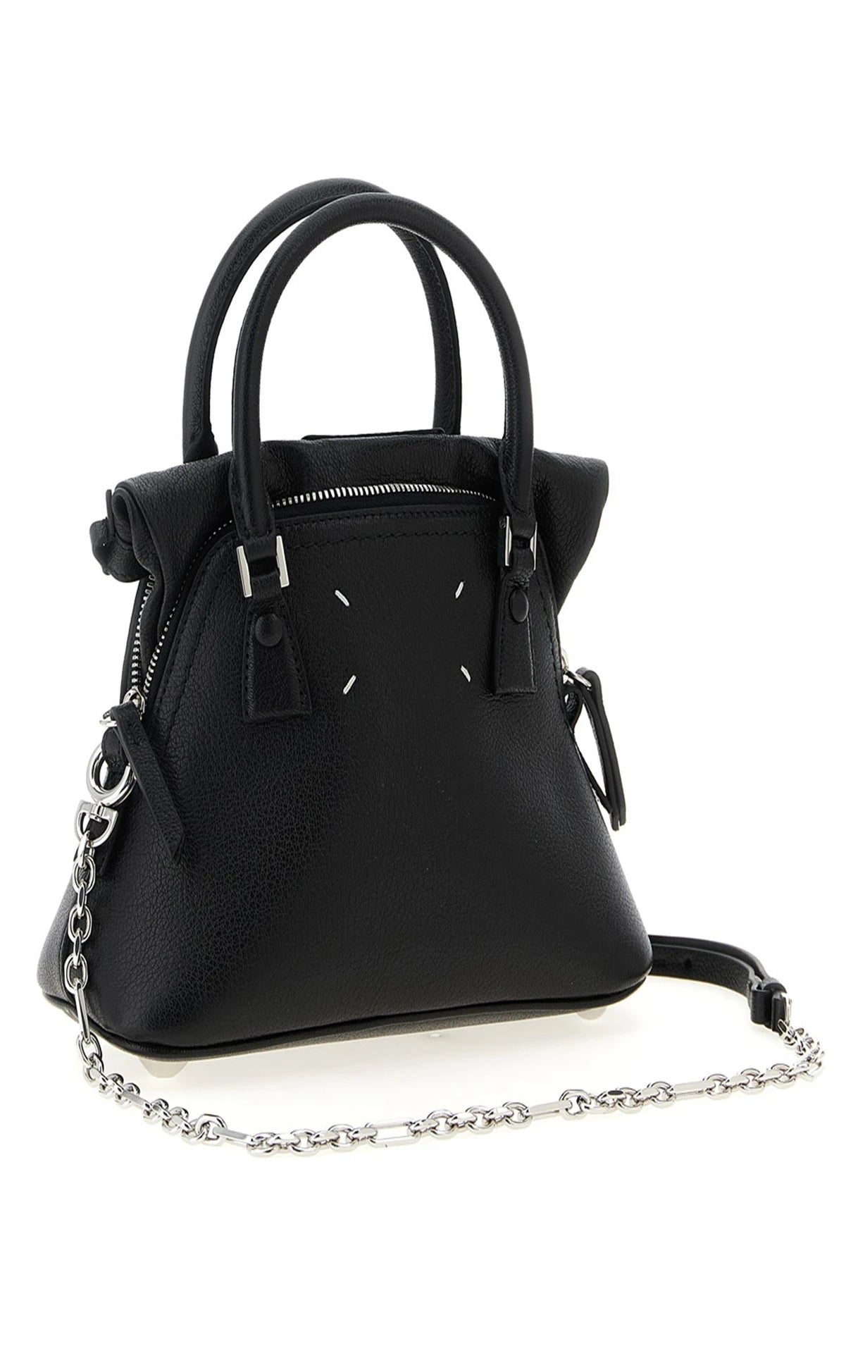 Maison Margiela Satchel Bag in black, Calfskin Leather — view 2